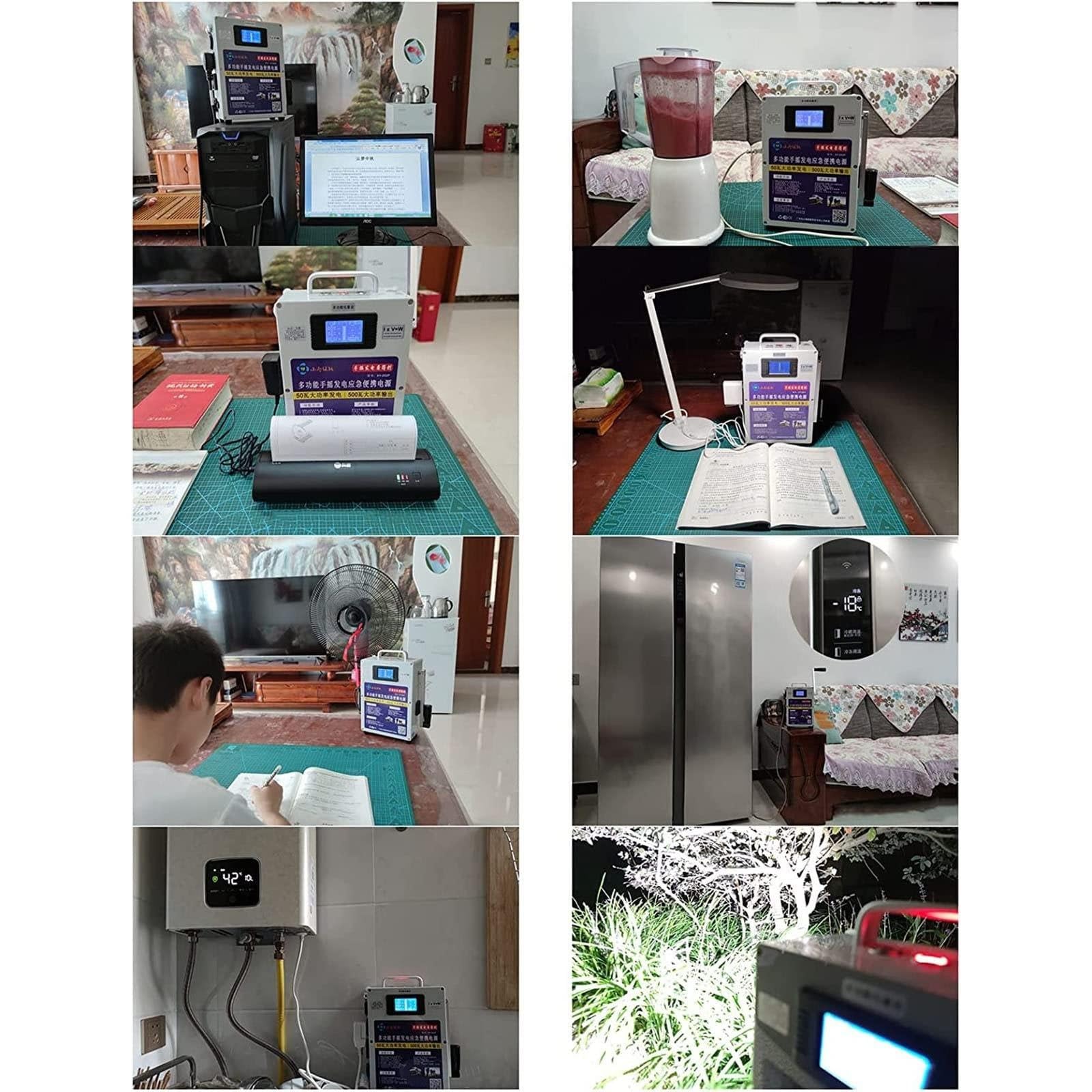 Przenośny Mały Generator Z Korbą Ręczną, Ręczna Ładowarka Z Korbą Ręczną 500 W, Awaryjny Generator Ręczny USB Do Ładowania, W Nagłych Wypadkach, Na Kemping, Nagłe Przerwy W Dostawie Prądu,220 V