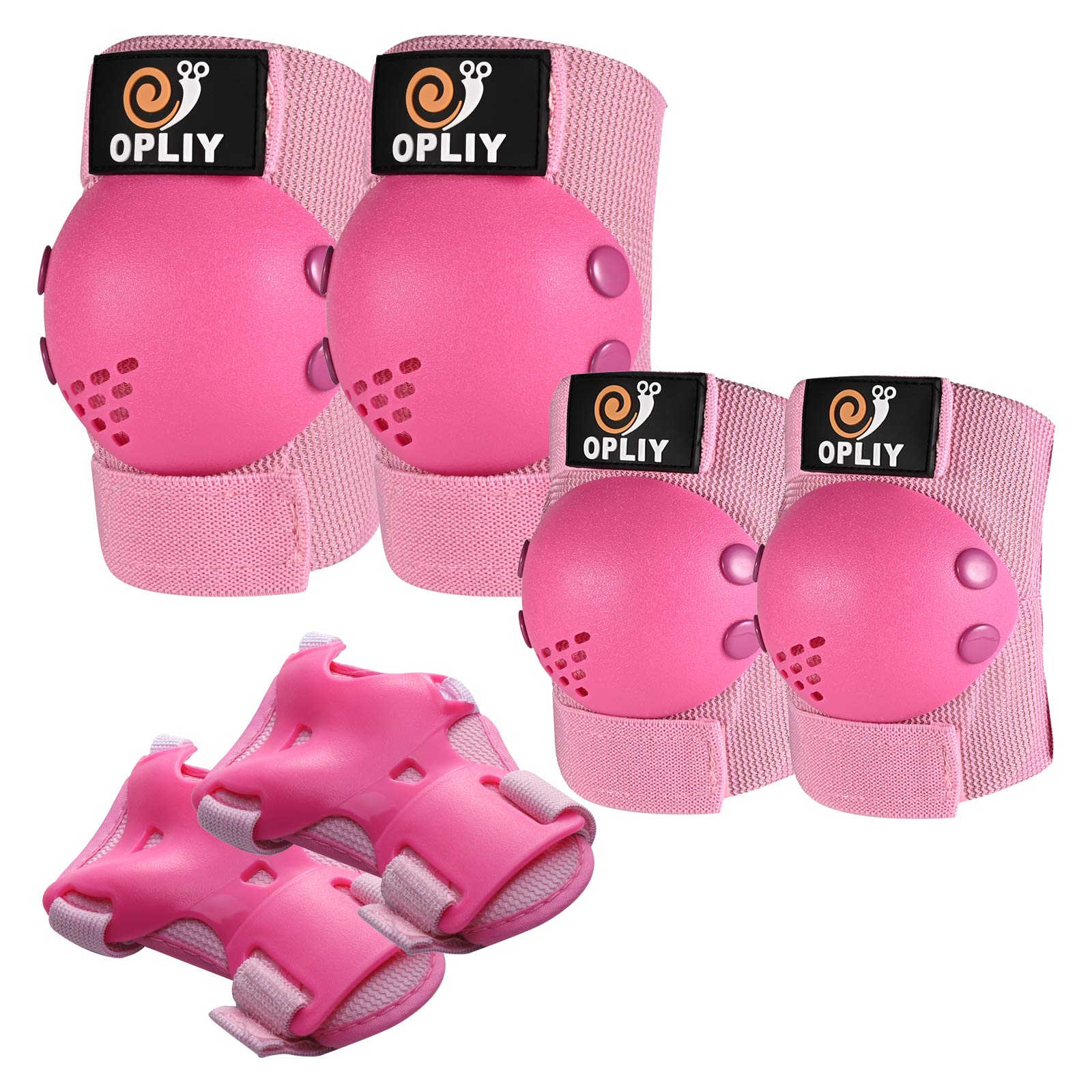 Kids Protective Gear, Knee Pads Elbow Pads with Wrist Guards for Roller Skating Cycling Skateboard Bike Scooter Rollerblade Safety Gear for Kids 2-7 Years Old