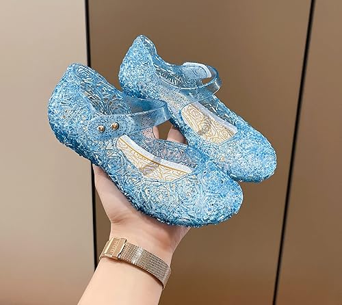 Miniatura 2 de Sandalias de gelatina para niñas, zapatos de vestir de princesa para niña pequeña, talla 9, fiesta de baile de reina, cosplay, gelatinas, disfraces