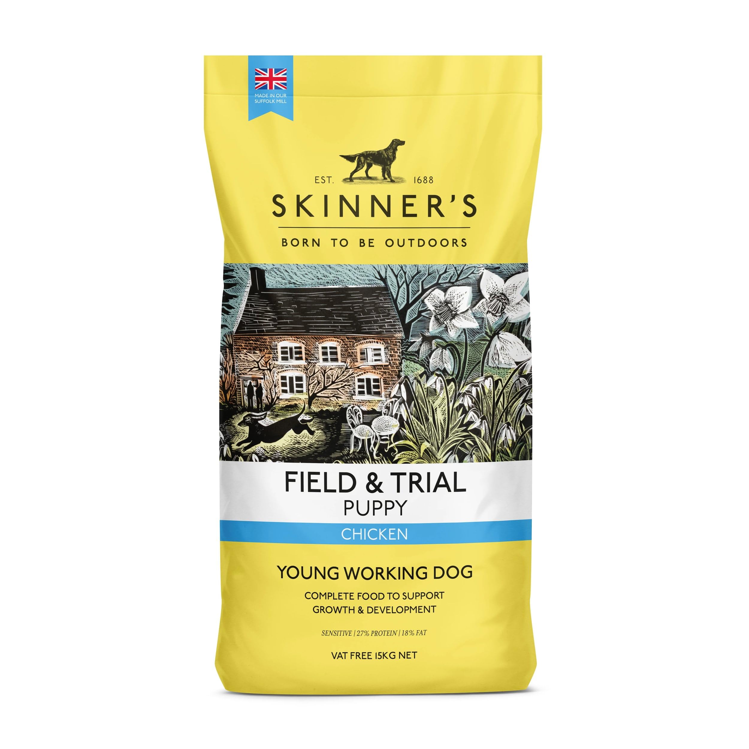 PUPPY DOG FOOD Skinners Field & Trial Puppy 15kg COMPLETE FOOD