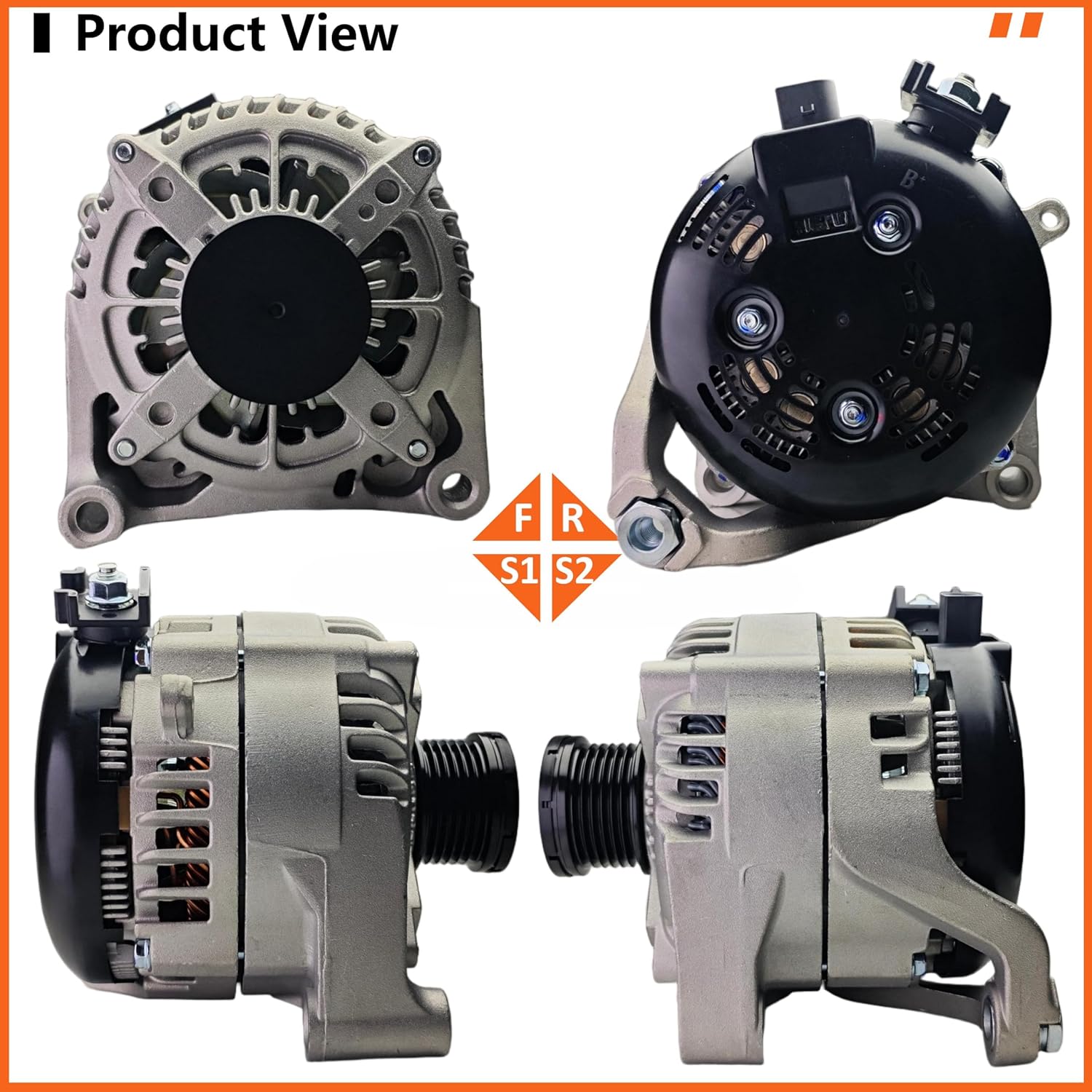 Alternator Compatible with BMW 228i,320i,328i,428i xDrive,528i,X1,X3,X4,Z4,-L4 2.0L-,Replace# 12317605061,12317605479,1042106400,104210-6400,104210-6401,104210-6402,104210-6403,14204N