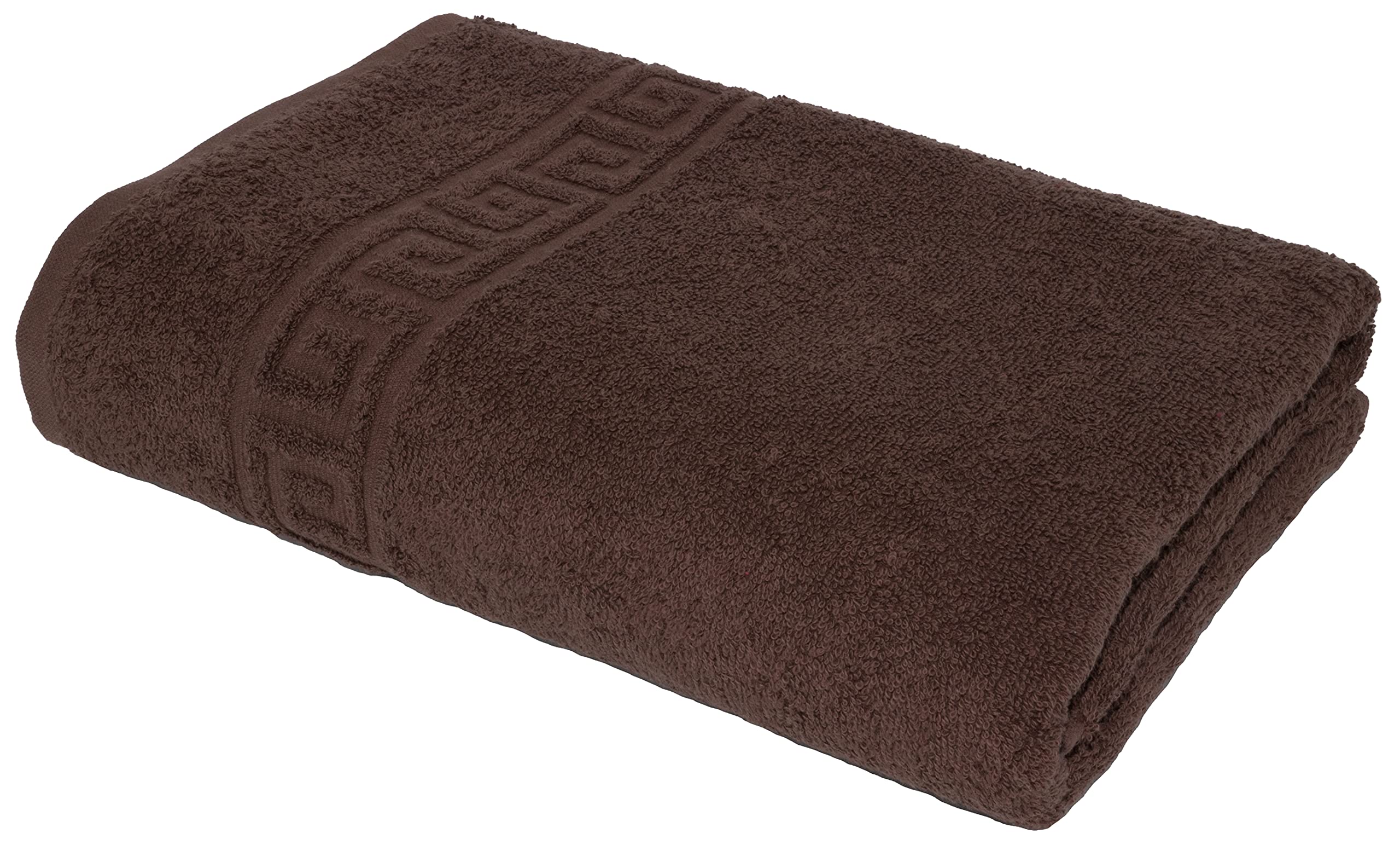 LIGHT TURQUOISE 2 X BATH TOWELS SET, 70X140 LARGE SIZE 100% NATURAL COTTON 500 GSM THICK ABSORBENT TOWEL, HOTEL QUALITY RINGSPUN — view 45
