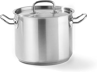 HENDI Garnek wysoki z pokrywką - Kitchen Line - 5 L - ø200x(H)160mm