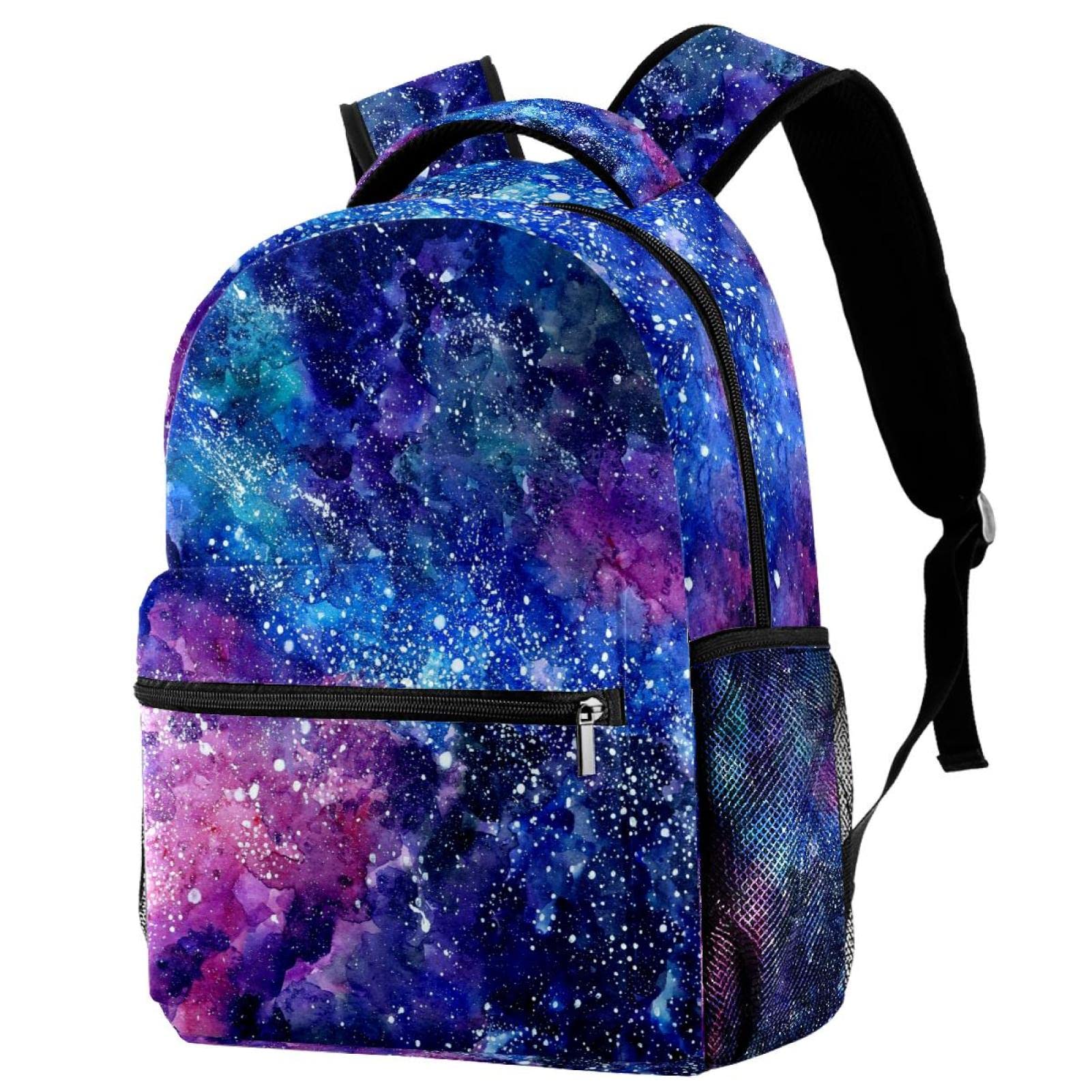 Space Galaxy Nebula Starry Pattern Backpack for Men School Bookbag Hiking Travel Rucksack School Bag for Women