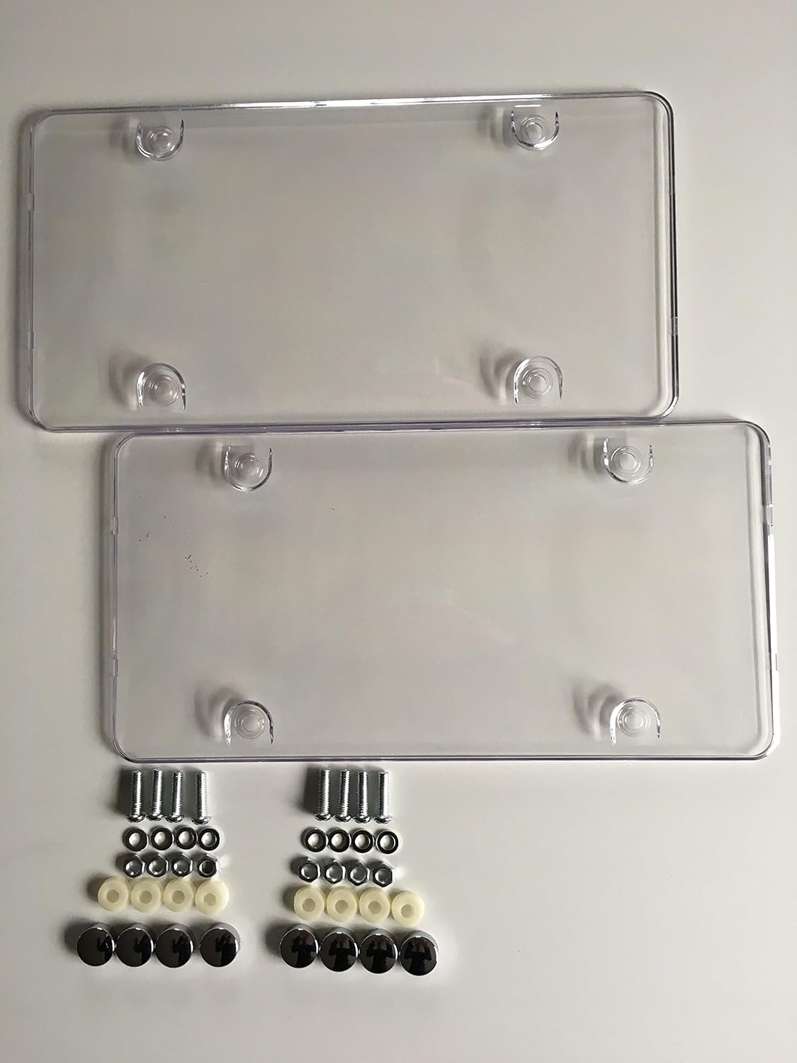 Clear License Plate Cover. Set of Two (2). Automotive