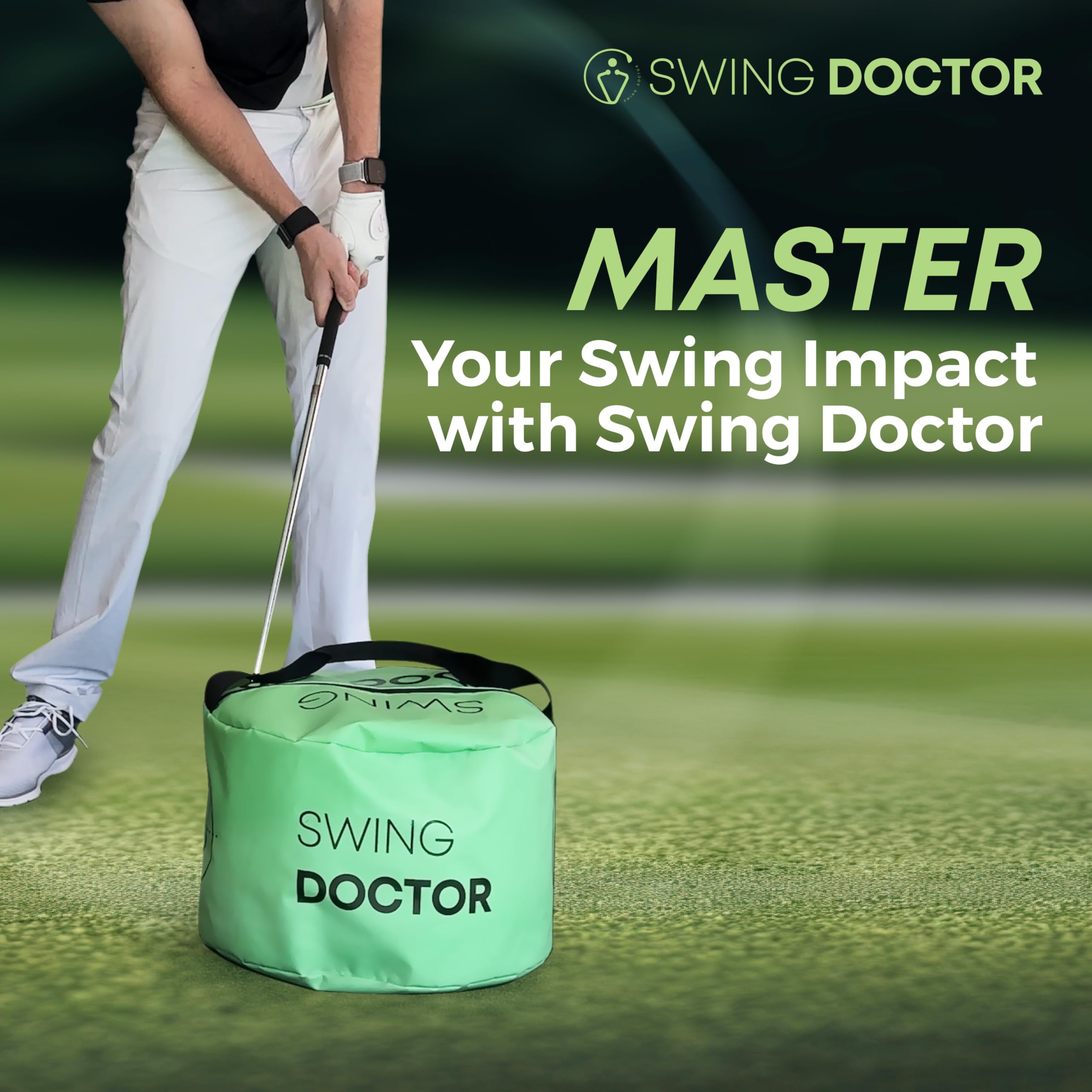 SWING DOCTOR Golf Impact Bag, Perfect Swing Trainer for Home or Field Practice, Golf Gifts for Men & Women