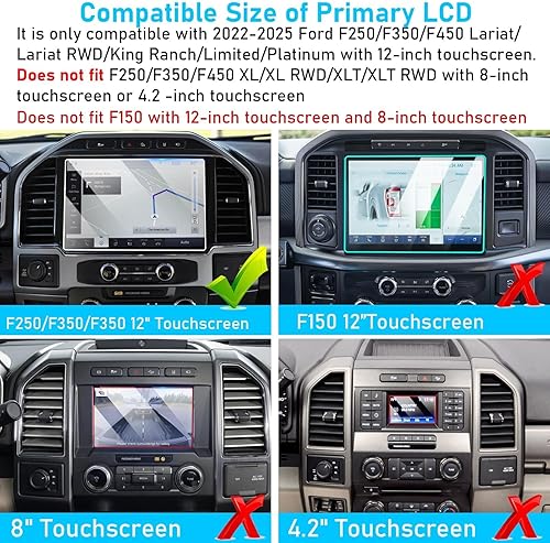 Miniatura 10 de TTCR-II Protector de pantalla para Ford Escape SE SEL Titanium 2020-2023, para Ford Escape Protector de pantalla de 8 pulgadas 2020-2023
