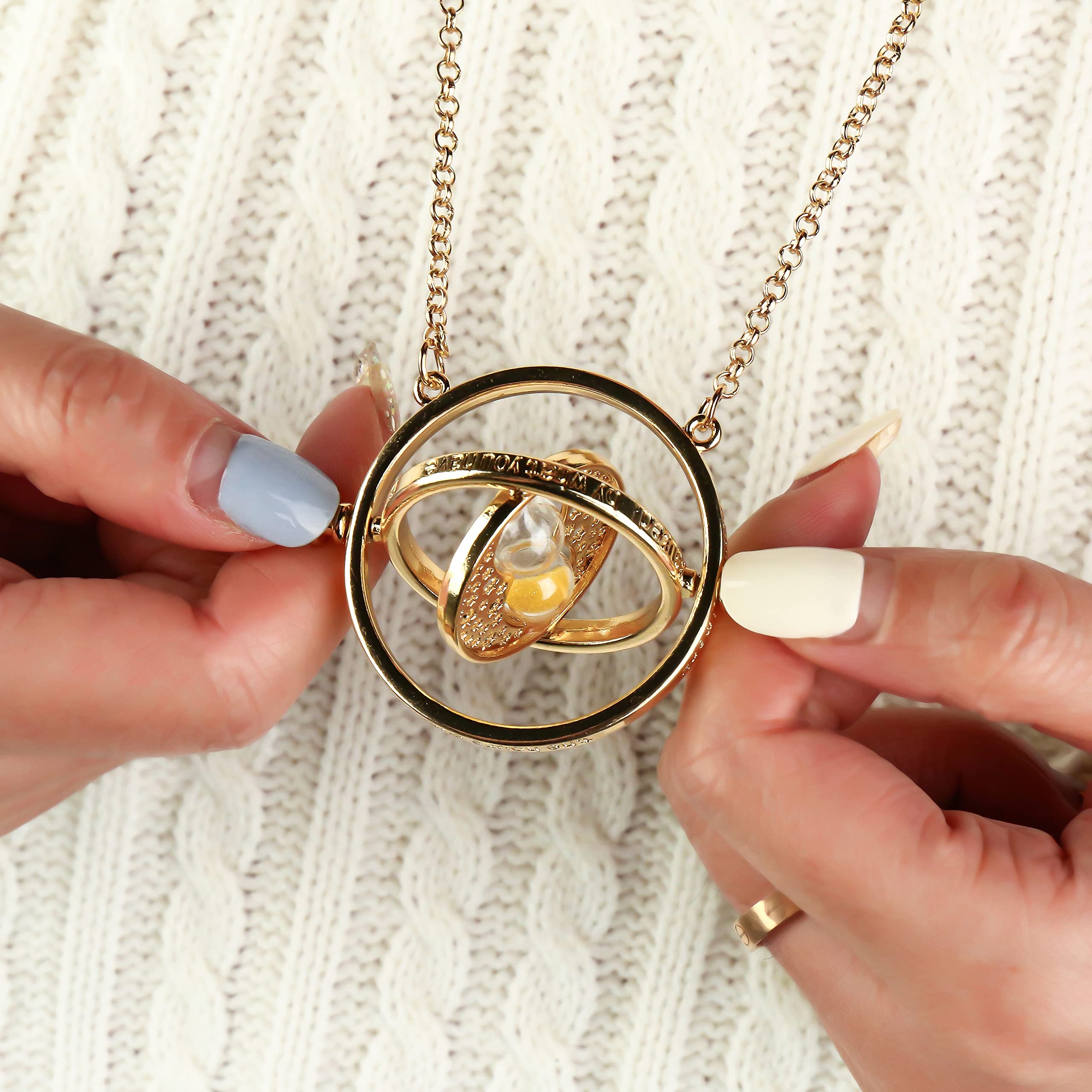 UTTER Wizard halsketten Zeitumkehrer Hermine Sand Anhänger mit Sanduhr Kostüm Requisiten Cosplay Fans