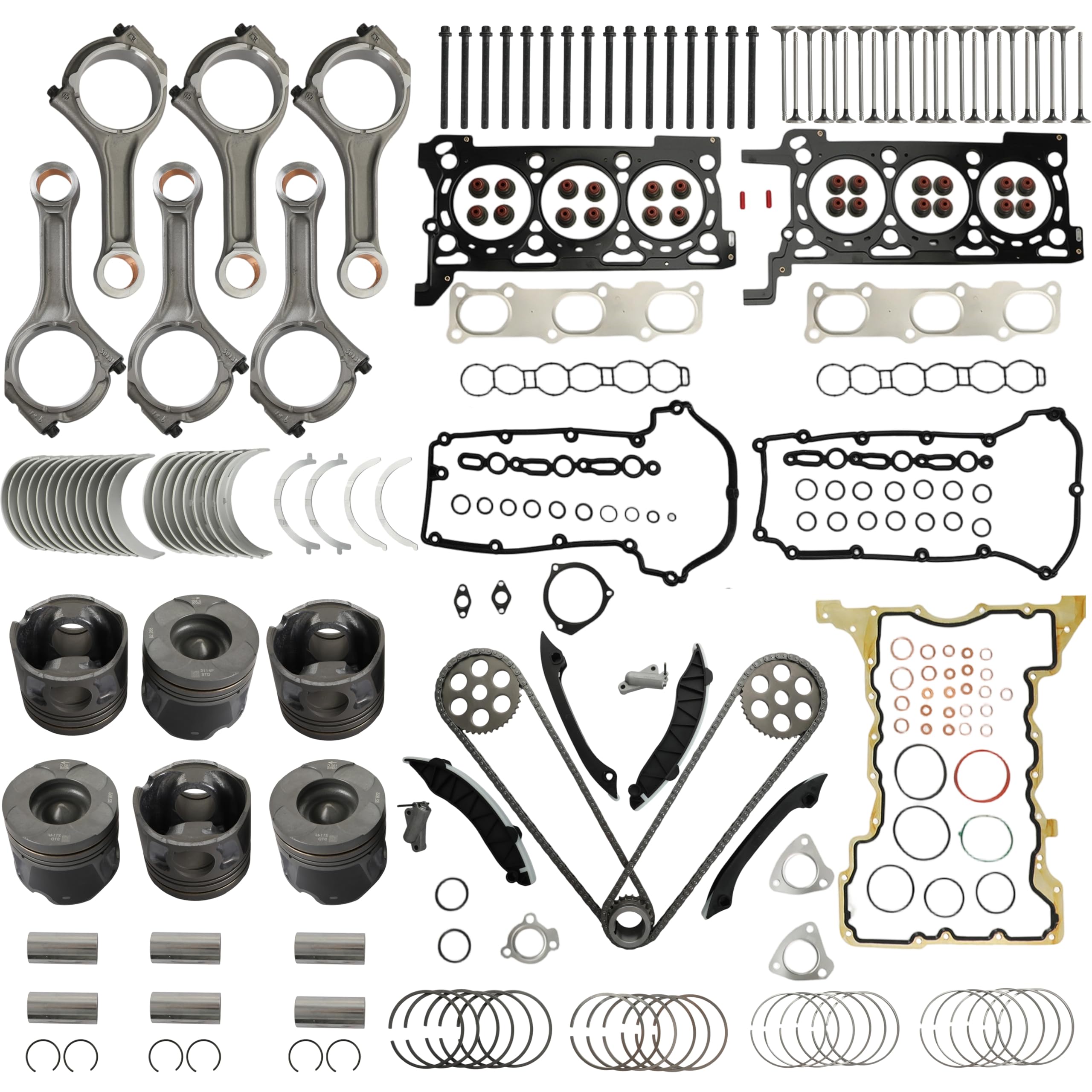 Photo 1 of YIDEZU Head Gasket & Timing Chain Kit for Jeep 3.0L EXF 14-19
