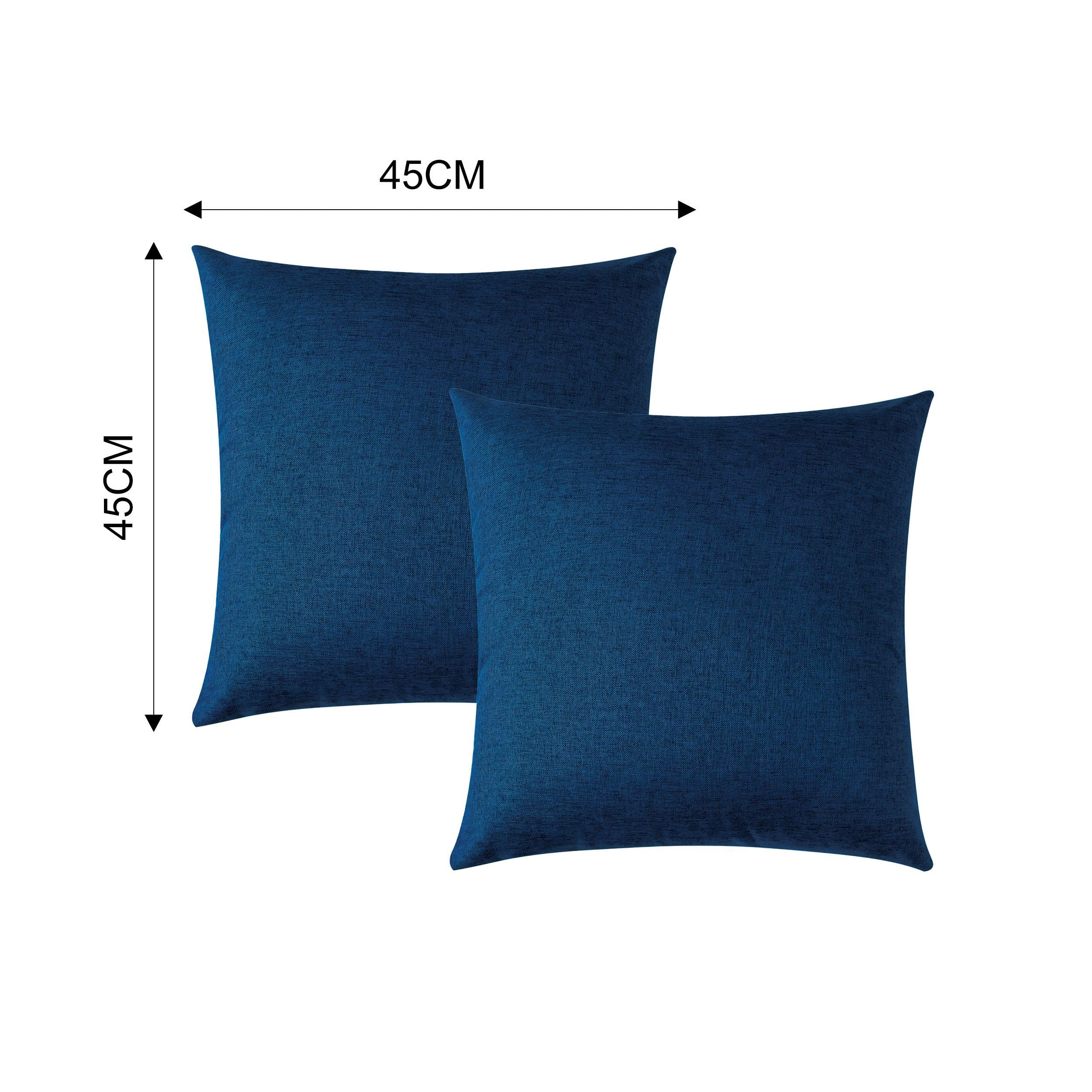 CO-5JCV-GY0B Federe Per Cuscini Design In Cotone Naturale 45x45 Cm - Con Cerniera Nascosta, Lavabile In Lavatrice, Stampa Tipografica