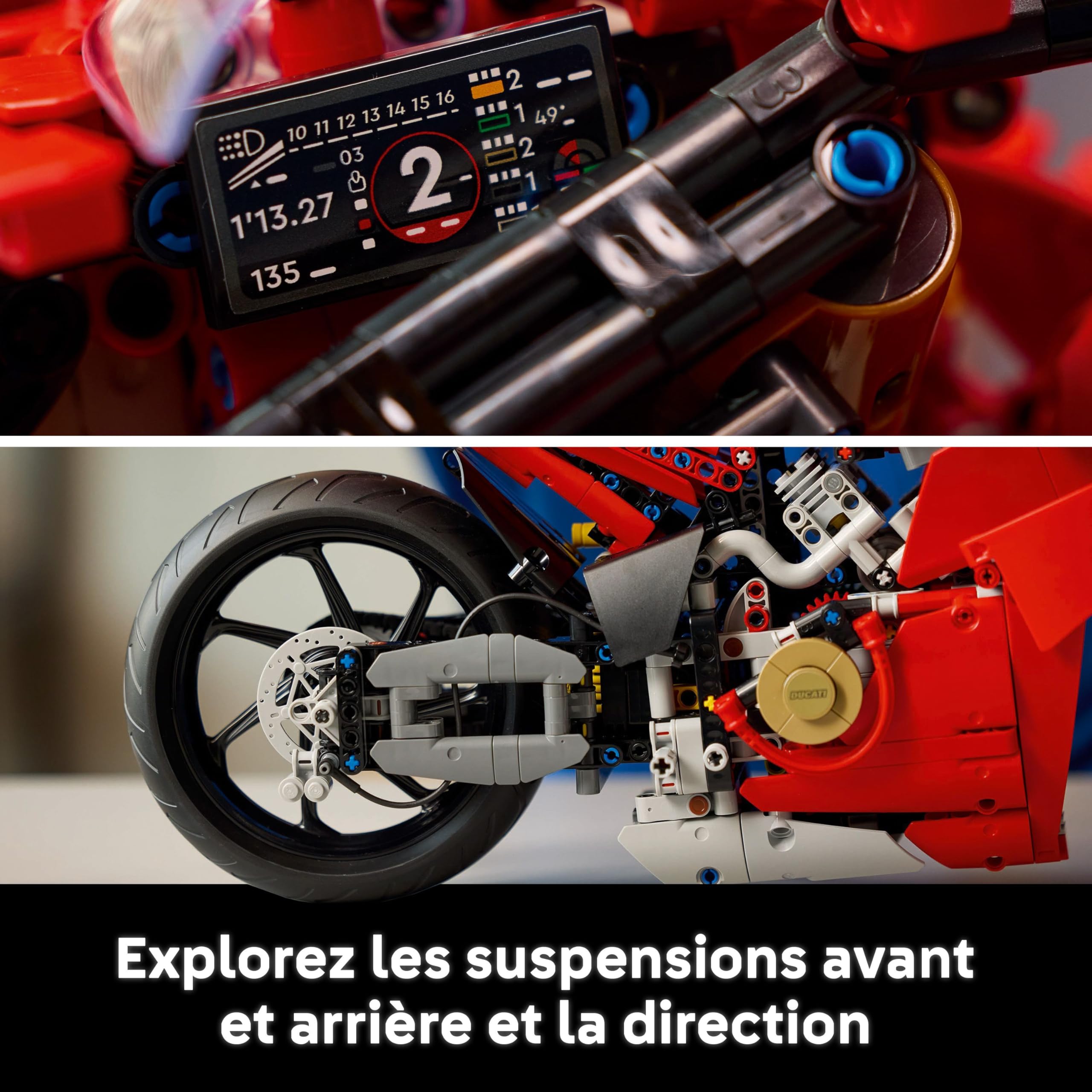 LEGO Technic La Moto Ducati Panigale V4 S - Moto à Construire pour Adulte, Homme et Femme - Blocs de Construction de véhicule - Idée de Cadeau pour Papa 42202