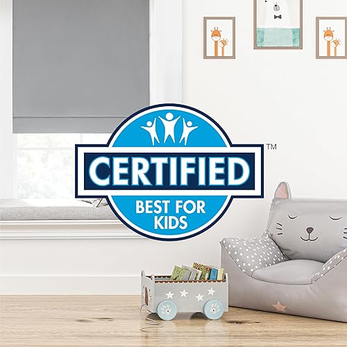 Miniatura 6 de Eclipse Zebra - Persianas enrollables sin cordones, de tela de doble capa, filtrantes de luz, para privacidad, persianas de fácil elevación con