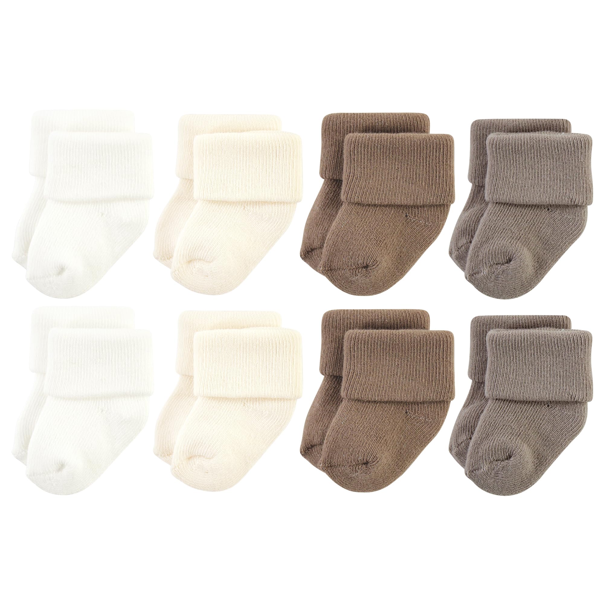 Hudson Baby Baby 8-pack Cotton Rich Newborn and Terry Socks