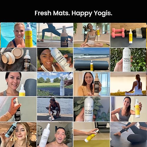 Miniatura 8 de Yoga Clean  Limpiador de esterillas de yoga ecológico y spray desodorante  Neutraliza el sudor y el olor para proteger tu esterilla  Fórmula a base