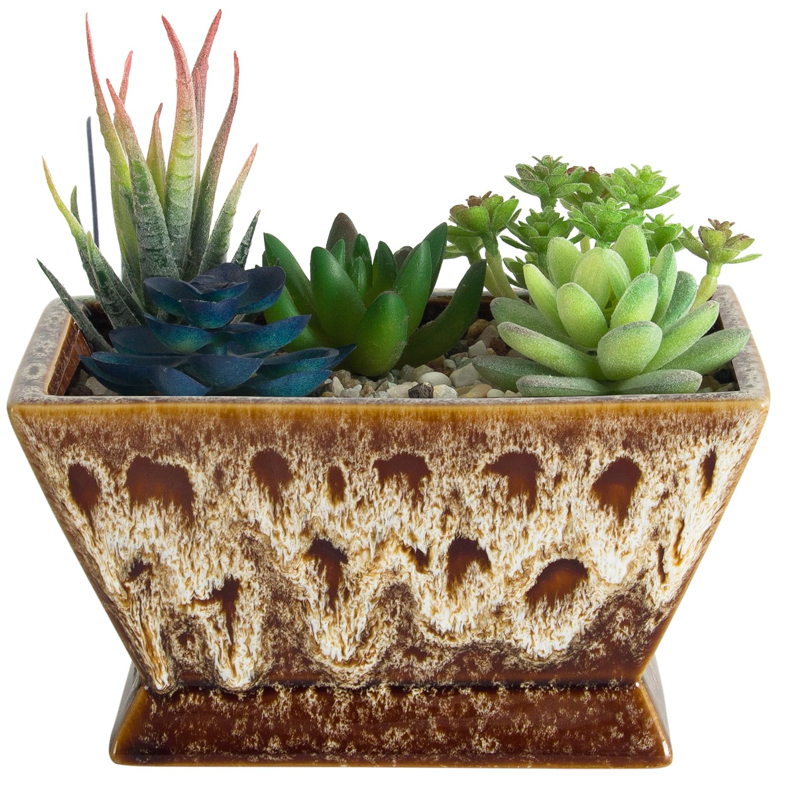 ARTKETTY Plant Pots, Large Succulent Planters Pots with Drainage