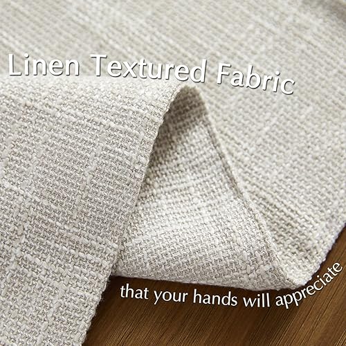 Miniatura 5 de JINCHAN Juego de 4 manteles individuales texturizados de arpillera, manteles individuales de tela rústica, manteles individuales de tela duradera