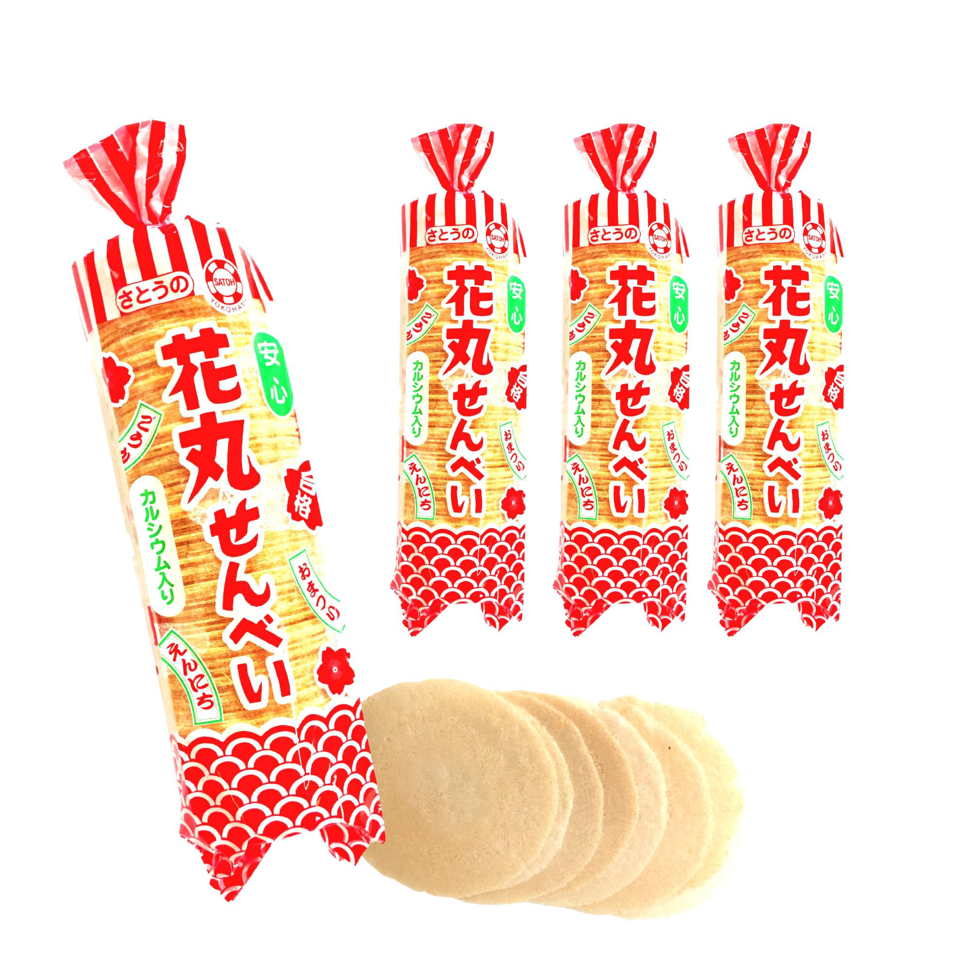 Amazon.co.jp: 佐藤製菓 花丸せんべい 業務用 〈 約 200枚入 × 4袋