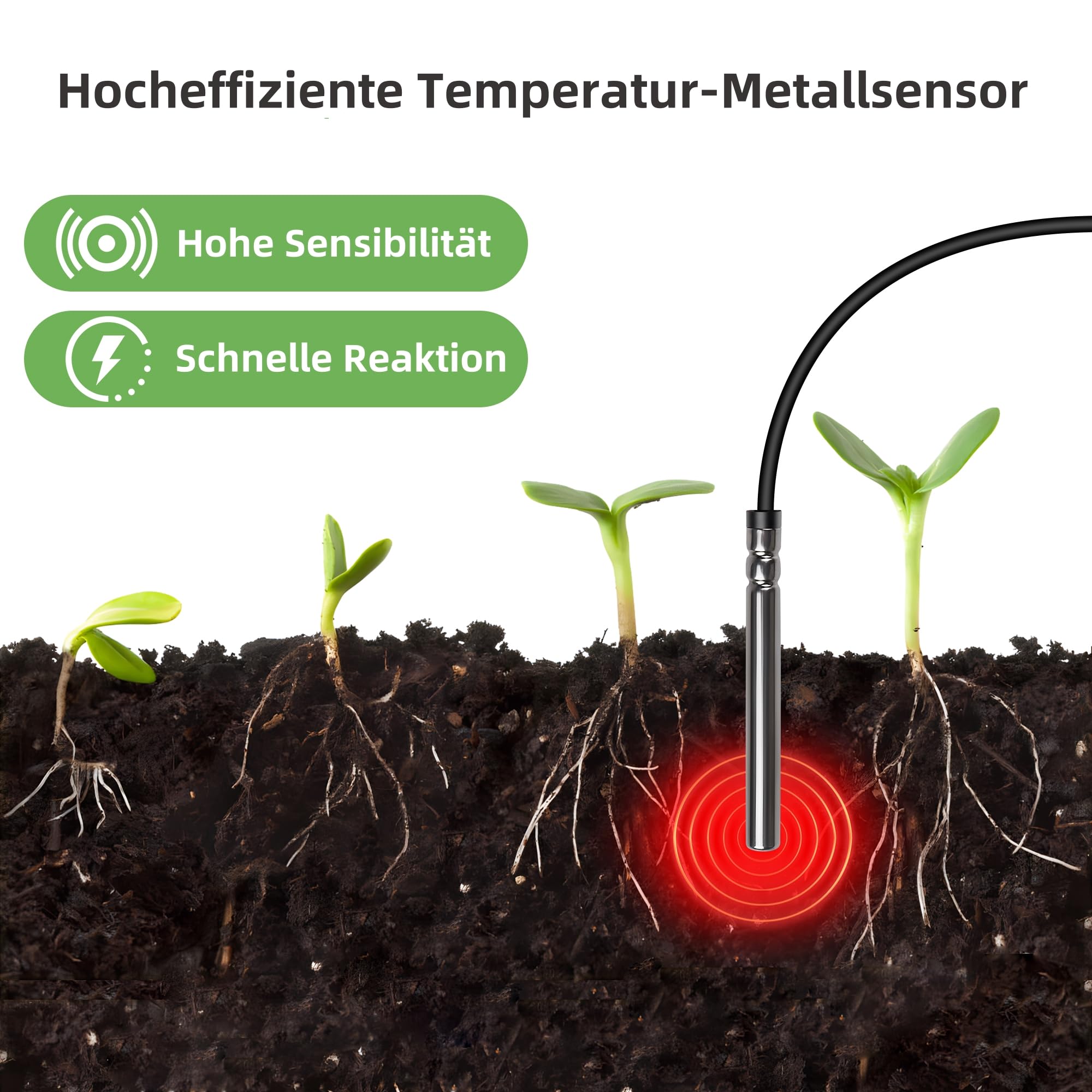 Hyindoor Heizmatte mit Thermostat wasserdichte Sämling Wärmematte Heizmatte Pflanzen Heizkissen für Sämling Germination Innengarten Gewächshaus, 27 x 50cm