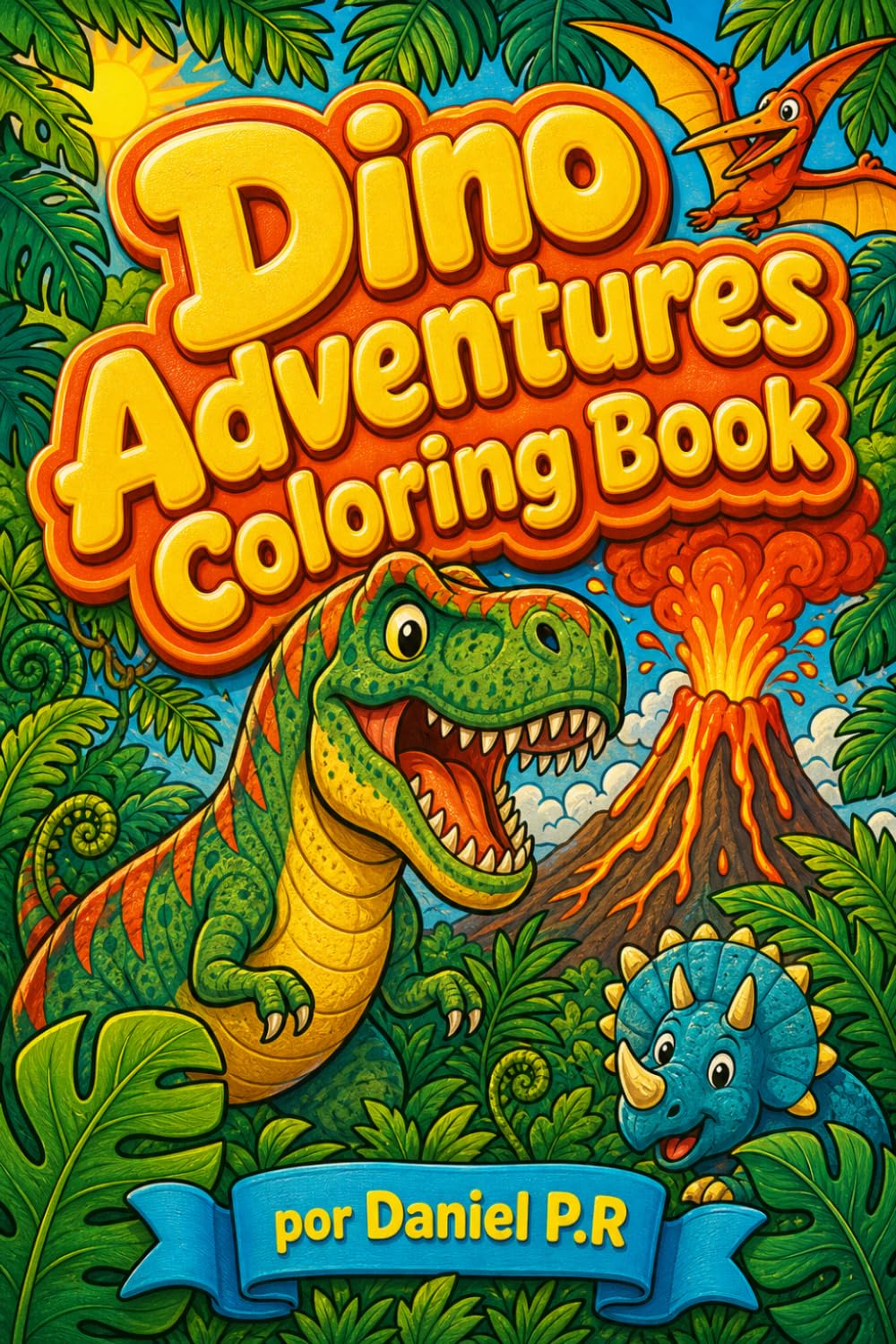 Dino Adventures Coloring Book