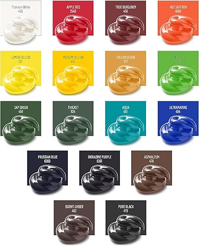 Miniatura 5 de FolkArt Art Talk with Andy - Kit para principiantes, 27 piezas, incluye 15 mate y 2 multisuperficie 10, 96420 juego de pintura y pinceles