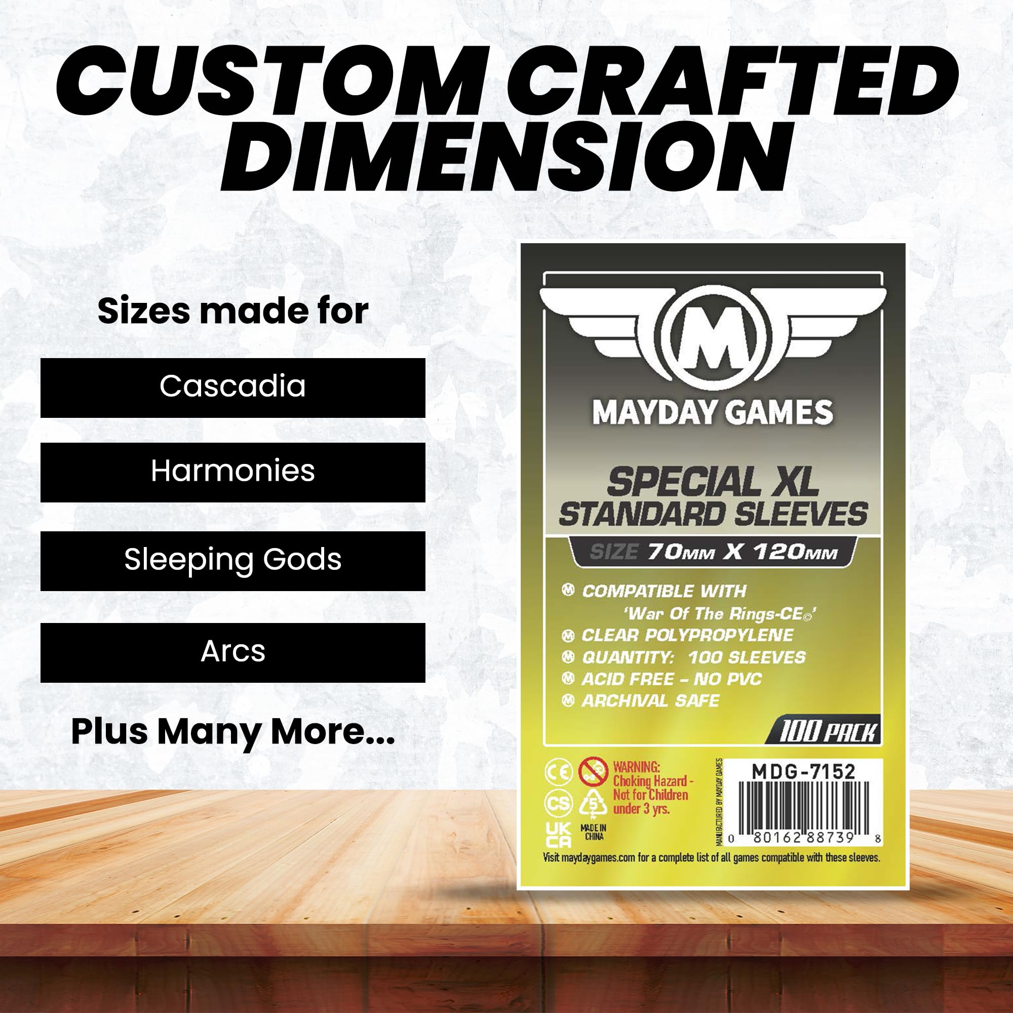 harmonies card sleeves MayDay Games Tarot 70x120mm, 40 Microns, 100 Pack, MDG-7152 Compatibility claims only extend Version:Set of 2 Mtg Cards That Change New Singles