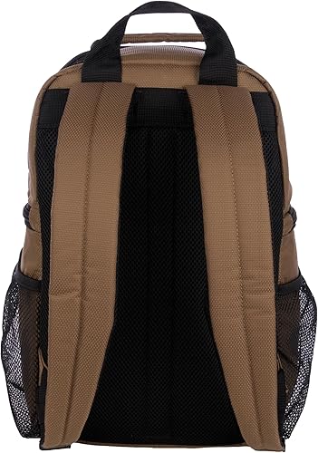 Vista 22 de Wolverine Mochila enfriadora de 36 latas con nailon duradero con cabeza de clavo, enfriador de doble compartimento y almacenamiento en seco, panel