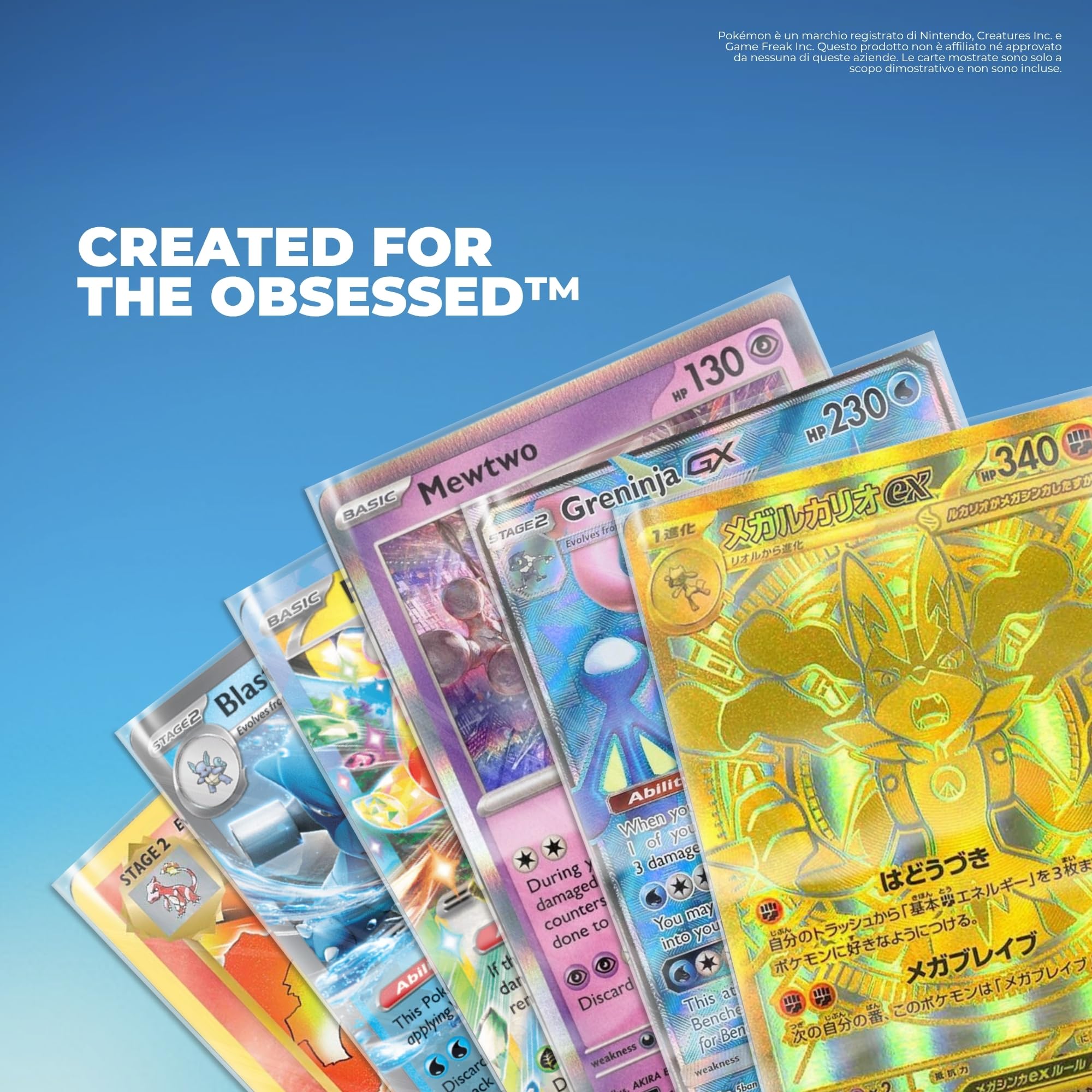Perfect Size Sleeves Pokemon 600 pz 64x89 mm | Sleeves Magic | Bustine Pokemon Protettive Trasparenti Senza Acido | Bustine Carte Compatibili Yu-Gi-Oh, One Piece e TCG