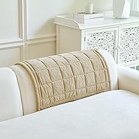 Vista 26 de Fundas para brazos de sofá, funda suave para respaldo reclinable, lavable, fundas gruesas y mullidas para reposabrazos de sofá, fundas protectoras