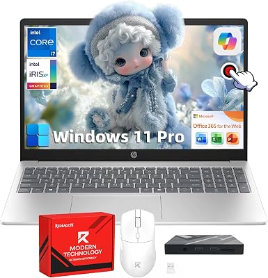 HP 15 Touchscreen Business Laptop - Win 11 Pro | Free Office - best external hard drive laptop