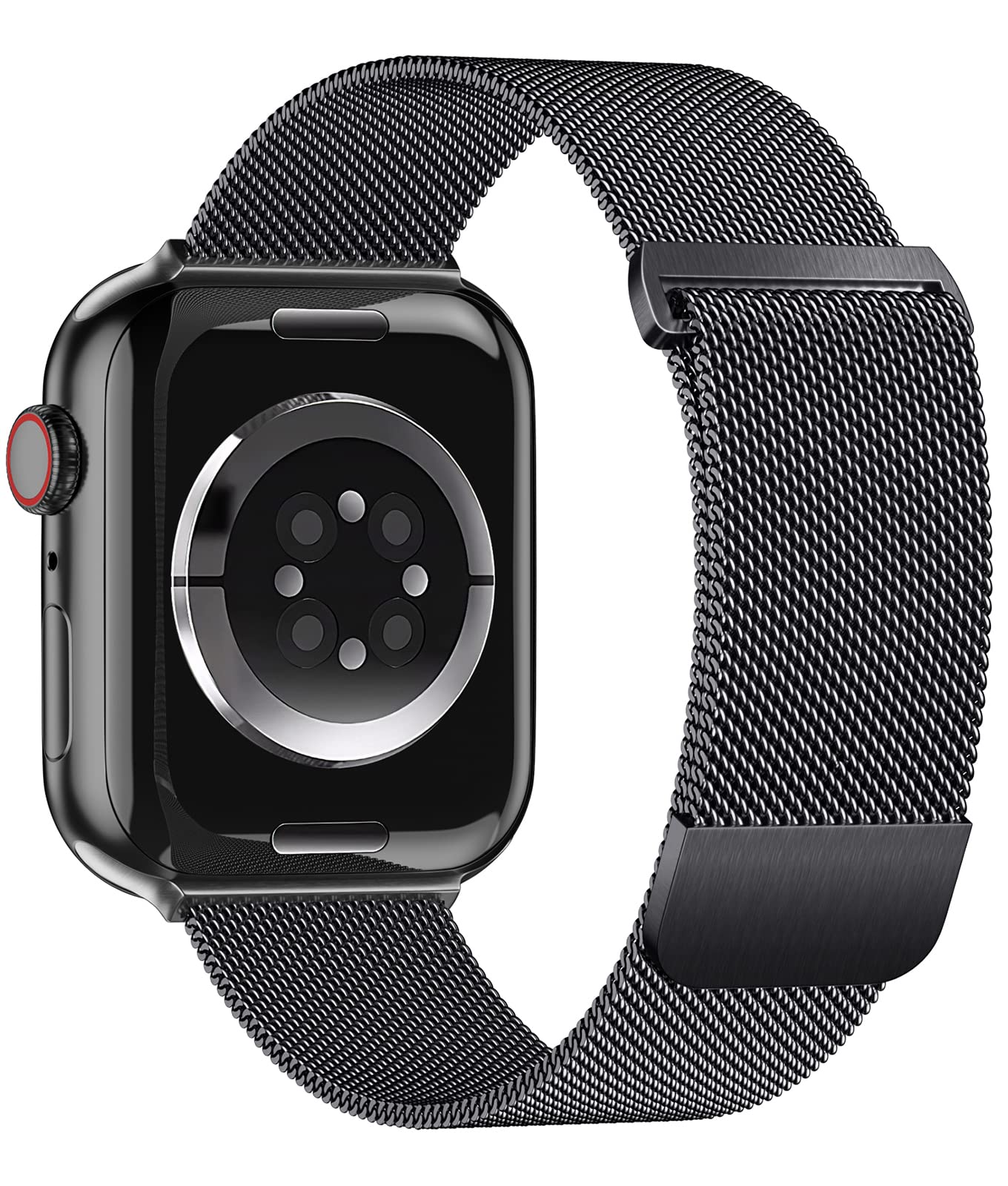 FaliogoMetal Strap Compatible with Apple Watch Strap 38mm 40mm 41mm, Stainless Steel Mesh Replacement Strap Compatible with iWatch Series 8 7 6 5 4 3 2 1 SE, 38mm/40mm/41mm, Grey