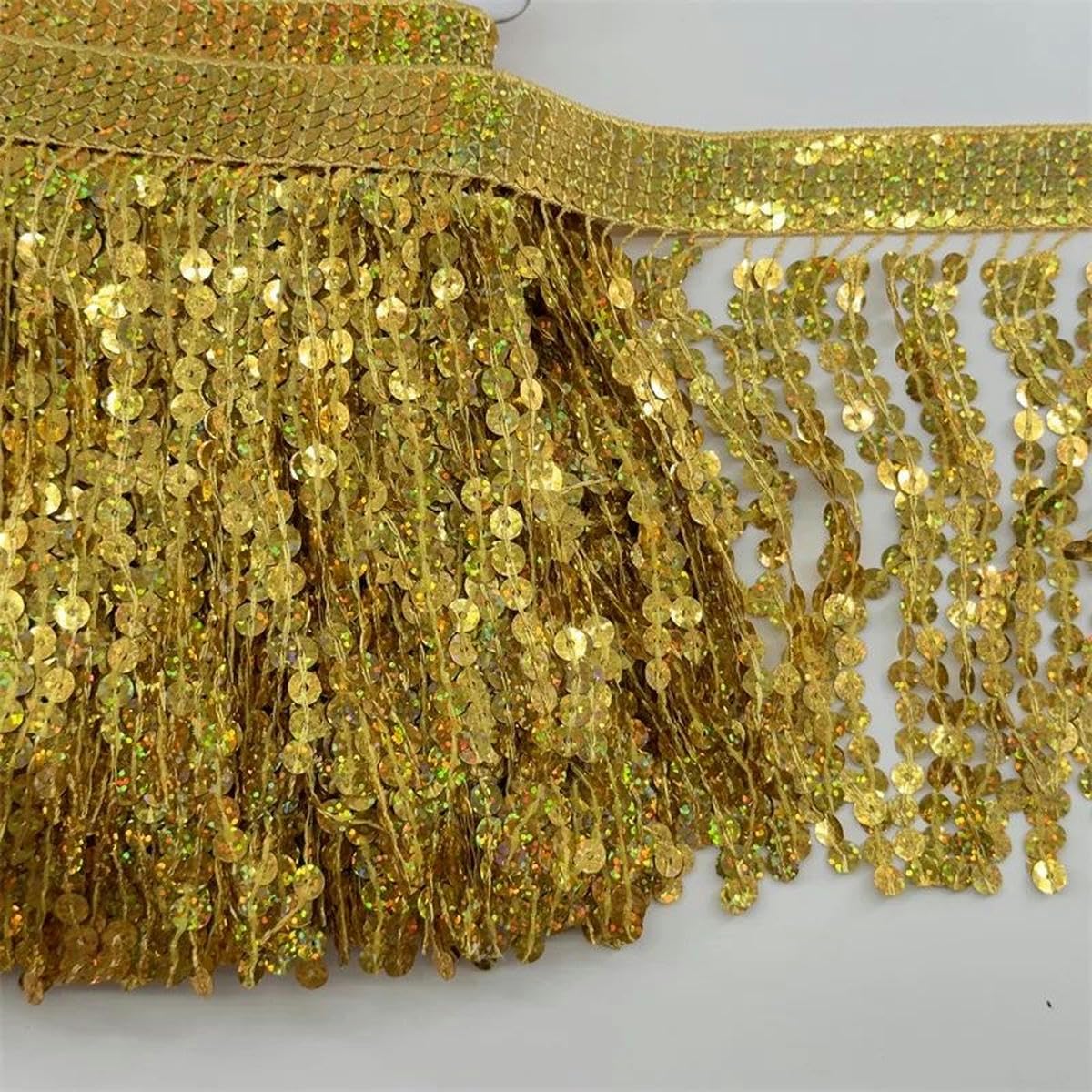 Rideau décoratif à franges et franges à paillettes, 6 mètres/lot, garnitures en dentelle, accessoires pour vêtements, bricolage, Patchwork