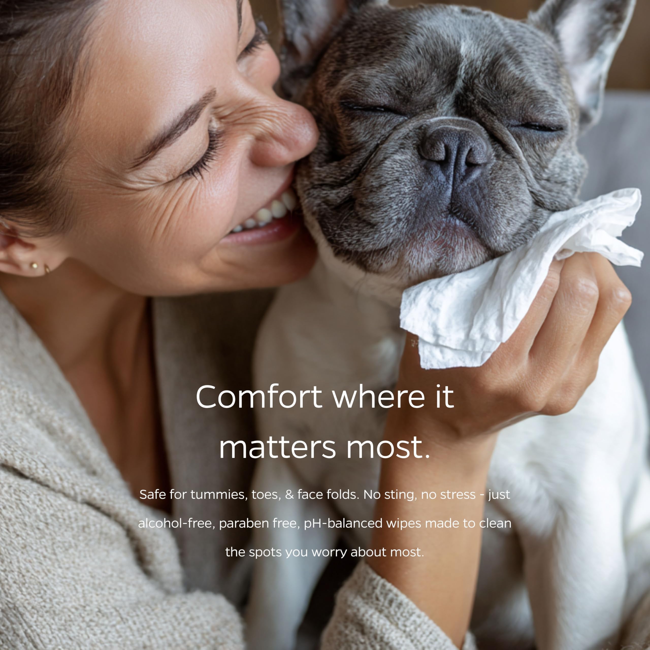 Pet Parents® Pet WiPees™ Cleansing Wipes for Dogs with Chlorhexidine, Ketoconazole and Thymol, Cleans Skin Folds, Paws and Coat, Deodorizes, Supports Skin Hygiene - image 3