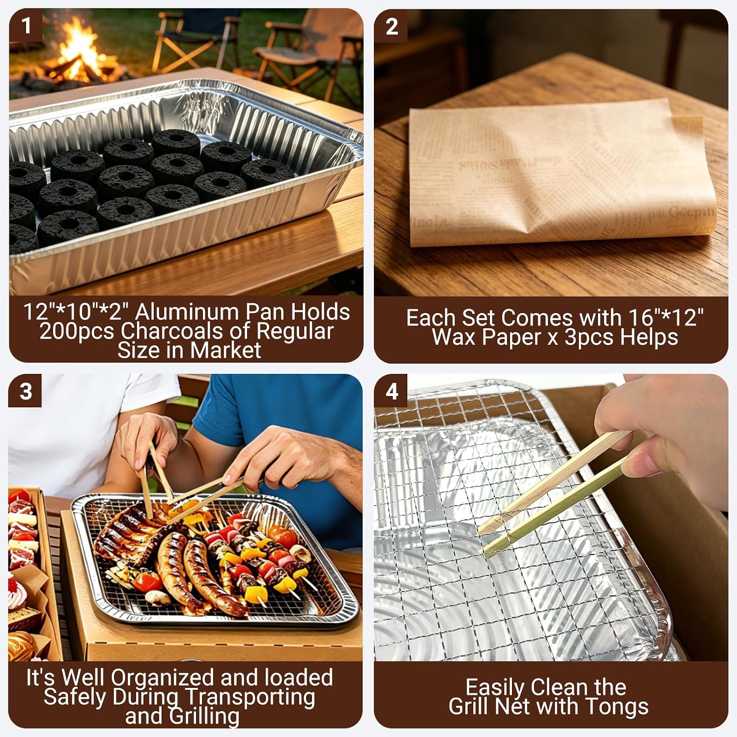 Disposable Charcuterie Board with Lids 5 Sets, Extra Large Portable Catering Pastry Tray, Serving Cardboard Platters for Travel Party Camp Beach Picnic 5-8 People 17.5"x13.5"x3.5" image 4