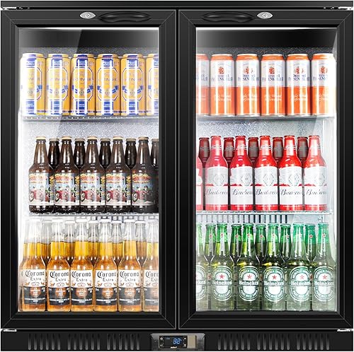 Miniatura 22 de Tylza Refrigerador de Bebidas de 15 Pulgadas de Ancho, Mini Refrigerador de Acero Inoxidable Enfriador de Bebidas Bajo Mostrador, Refrigerador de
