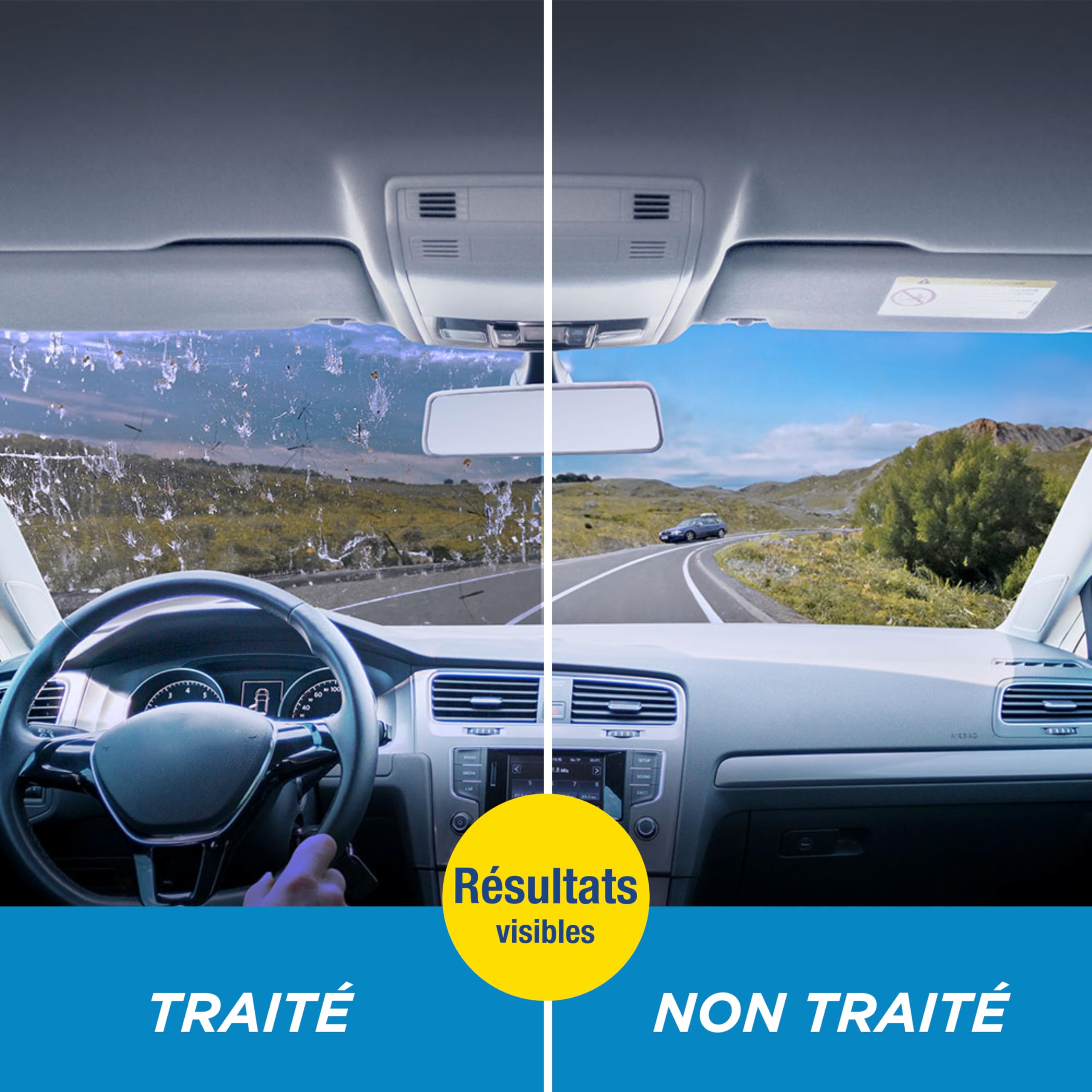 Rain-X Lave-Glace Anti-Insectes et Anti-Pluie – Nettoyage Efficace, Protection Durable et Visibilité Optimale pour Un Conduite en Toute Sécurité – 5L, Vert