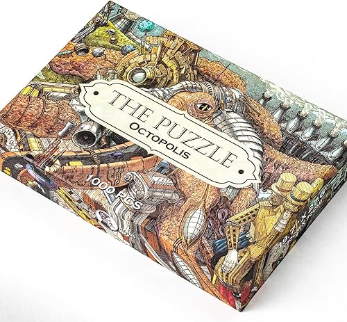 Miniatura 7 de HUNGRY MINDS Octopolis - Rompecabezas de 1000 piezas para adultos, rompecabezas desafiante y difícil con impresionante tema de pulpo, perfecto para
