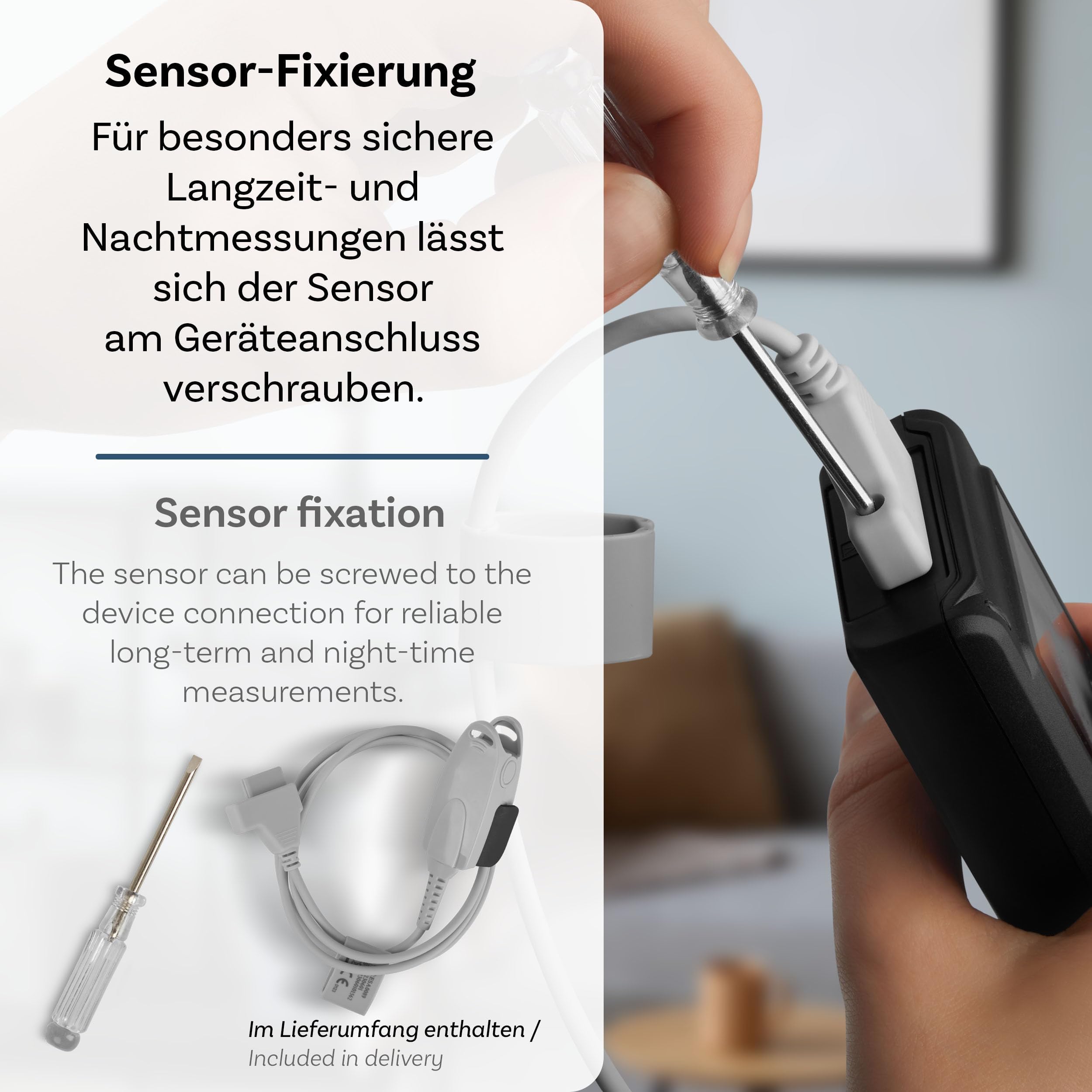 Pulox PO-650A Handheld Pulsoximeter mit Sensor für SpO2 & Puls | Für Langzeitmessungen mit Datenspeicher und akustischem Warnsignal, externer Sensor für flexible Anwendungen