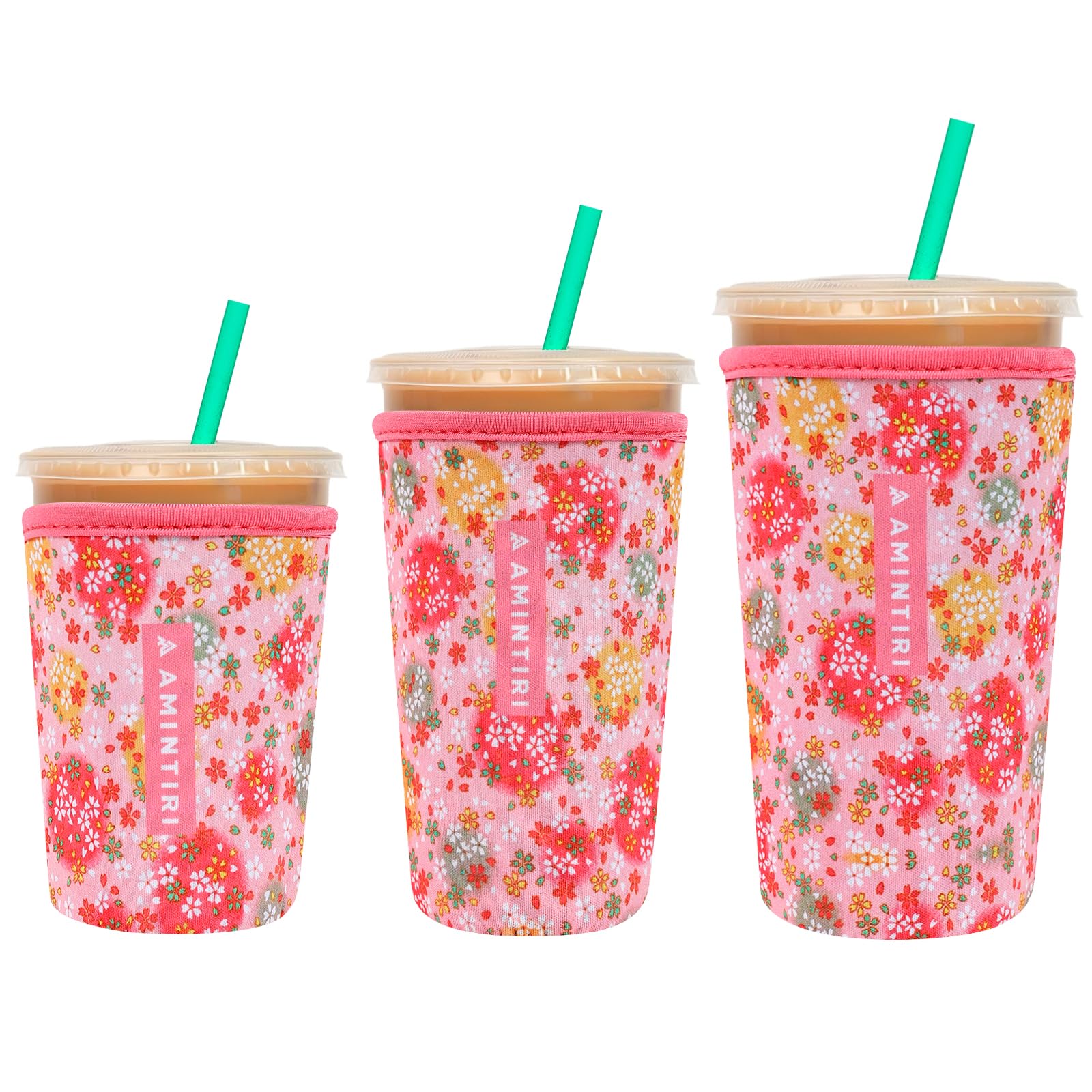 Reusable Insulator Neoprene Sleeve for Iced Coffee &amp; Cold Soda