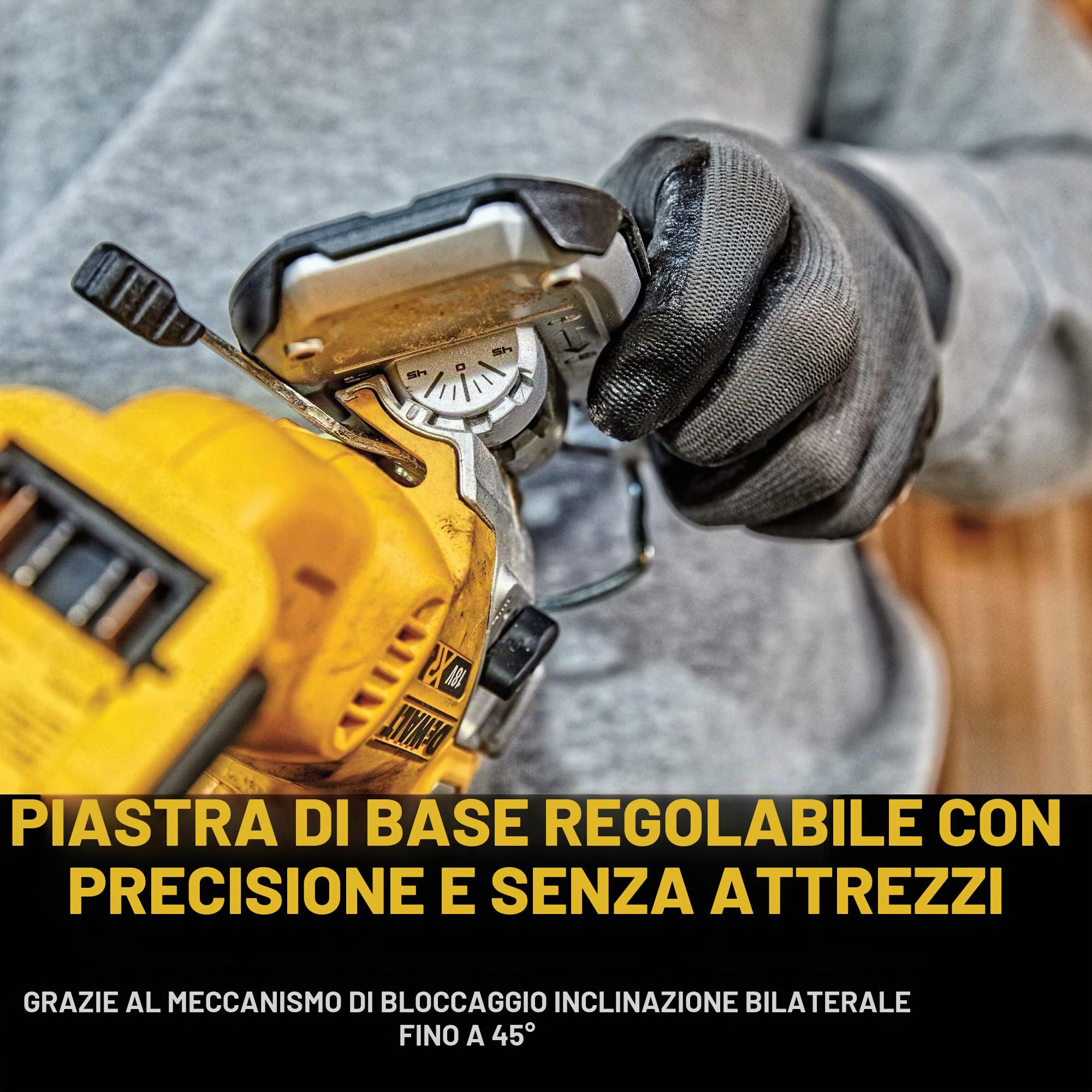 DEWALT Seghetto alternativo 18V Motore BRUSHLESS, DCS334NT-XJ