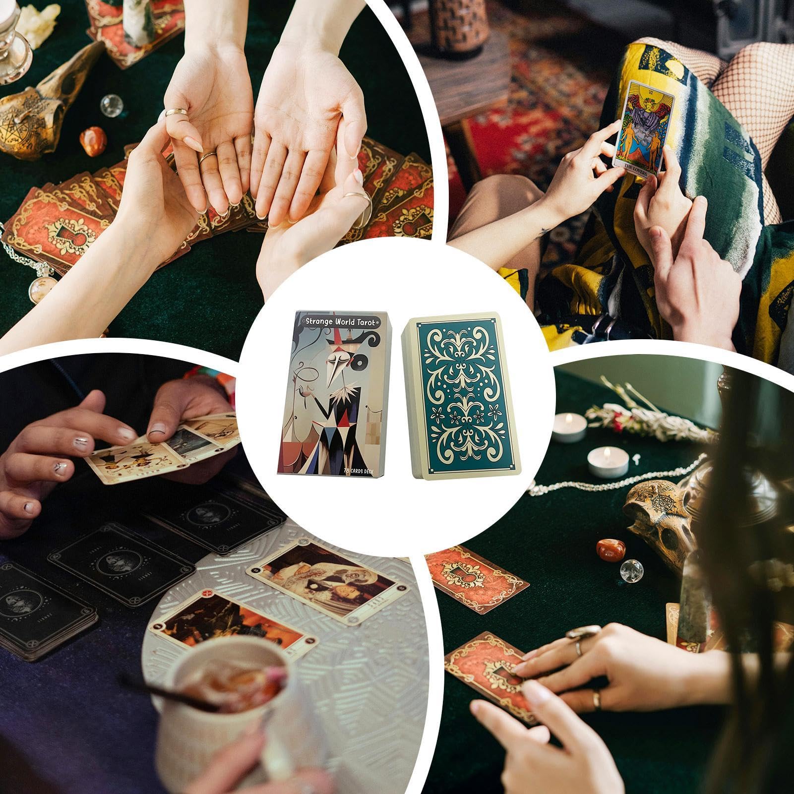 Tarotkarten Deck Mit 78 Karten – Bunte Orakelkarten Für Einsteiger & Fortgeschrittene, Perfekt Für Partys & Selbstreflexion