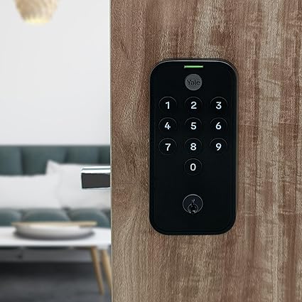 Yale Tye Digital Door Lock with Electronic Keypad for Interior/Exterior Doors | Compatible for Home, Office, Hotel, Store Room & Garage with 35-45.5mm Door Thickness | 1 Year Warranty (Black)