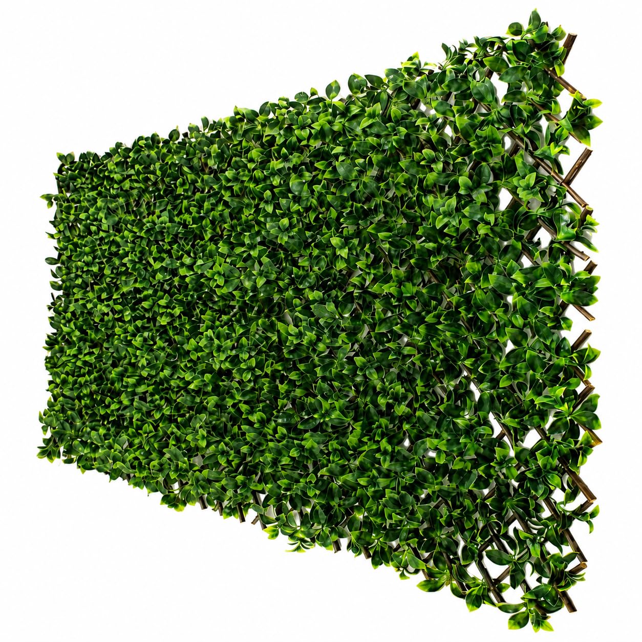 HAVENURA Expanding Artificial Trellis Fake Laurel Leaf Hedge Garden Privacy Screening 1m x 2m (1 Pack)