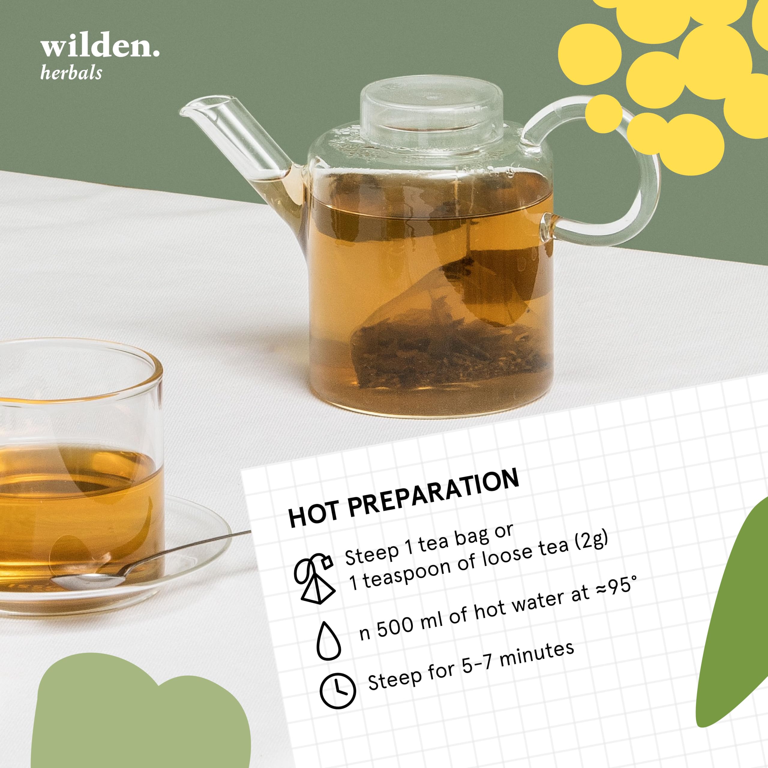 Wilden Herbals Remedium n.7 Detox - Té de Hierbas Depurativo - Mezcla de Hierbas Detoxificantes para Eliminar el Exceso de Toxinas - 10 Bolsitas