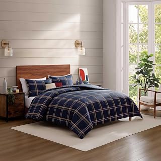 Tommy Hilfiger - Queen Duvet Cover Set with Matching Shams