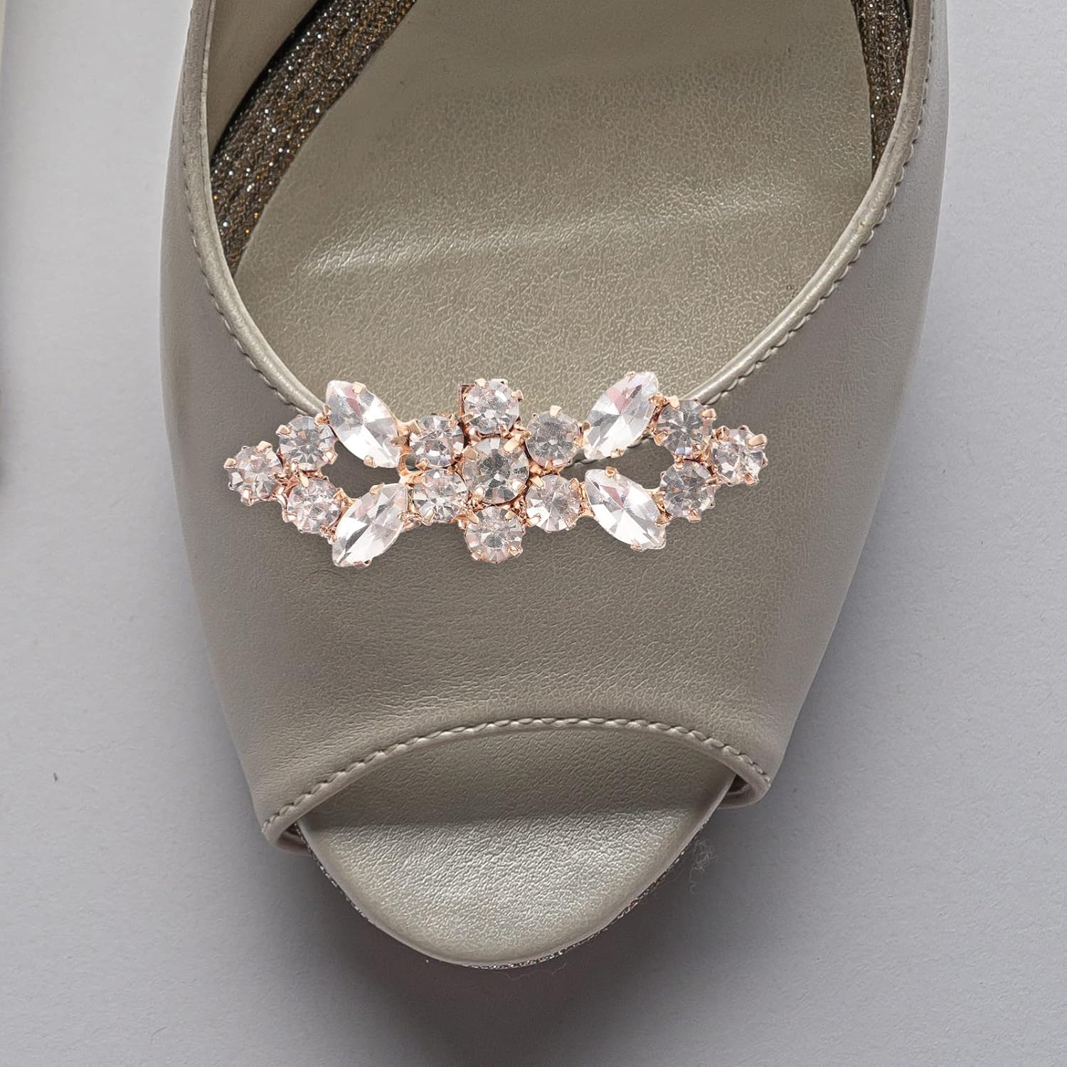 Holibanna Shoe Clip Shoes Jewelry Decoration Rhinestone Bling Clips Sparkling for Wedding Banquet