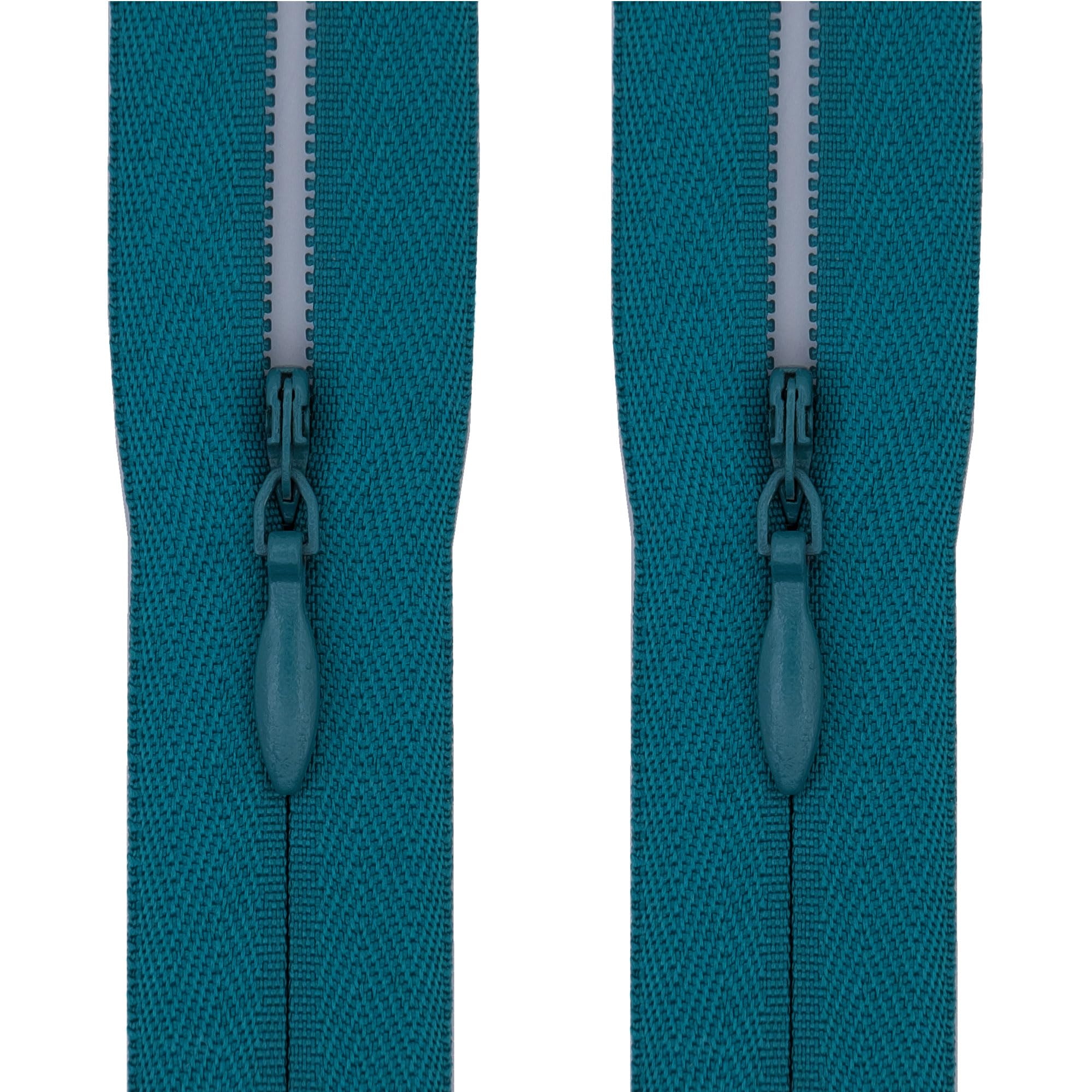 #3 Invisible Zips, 2 Pack, 22 Inch, Deep Teal