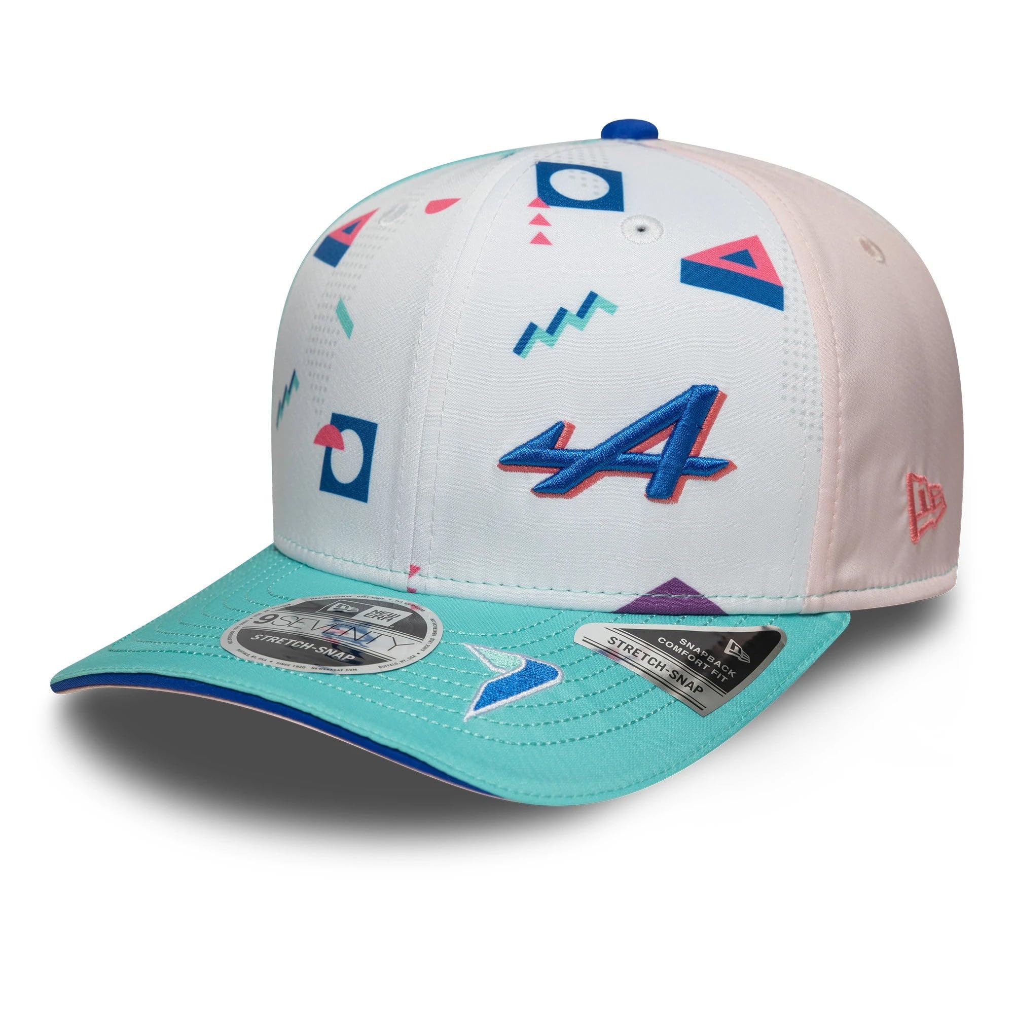 New Era Berretto Alpine F1 Team 2025 – Realizzato Con Tessuto Riciclato Repreve, Blu, Visiera Curva E Chiusura Snapback
