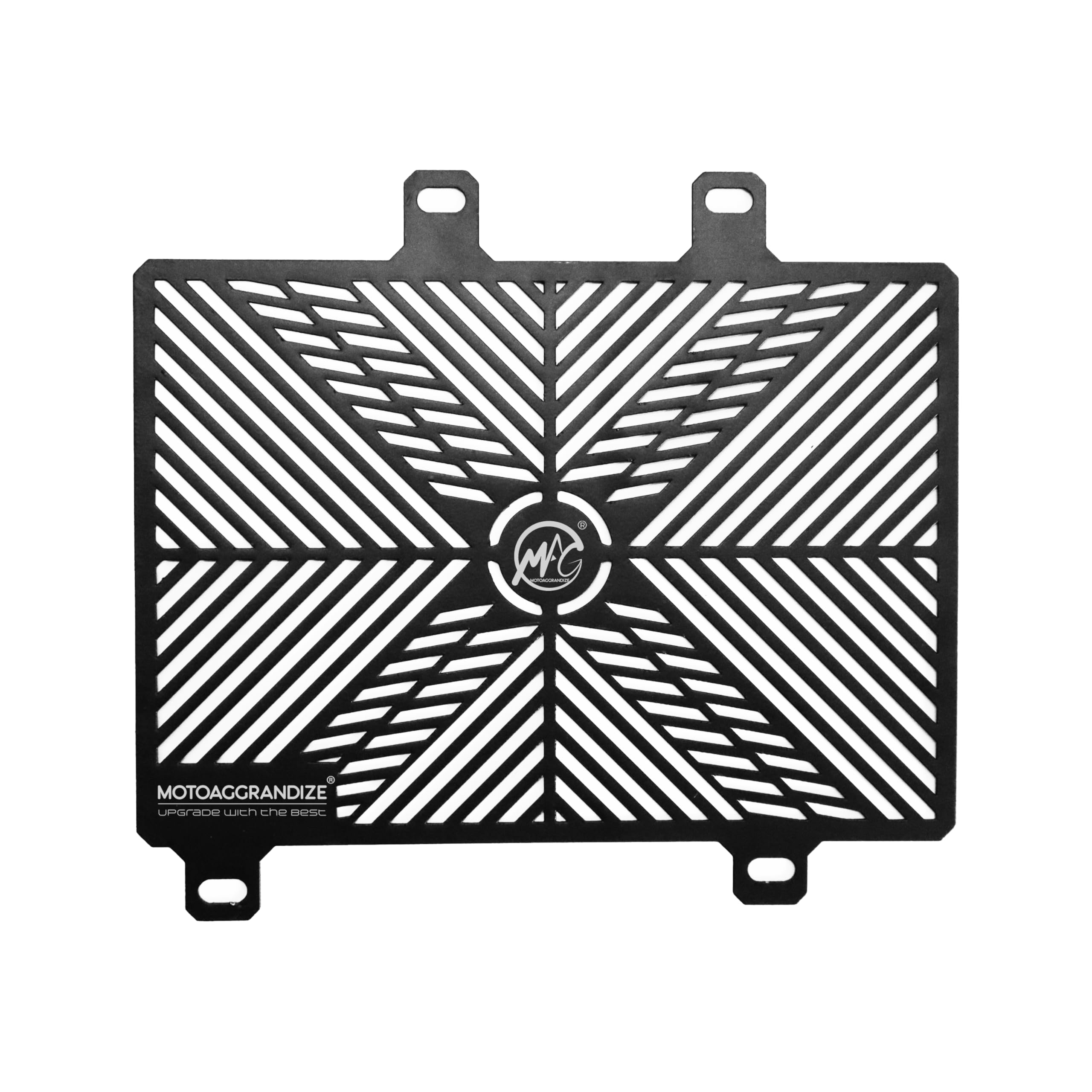 MOTOAGGRANDIZE Radiator Guard/Cover/Protector for Bajaj Dominar 400 | Colour: Black