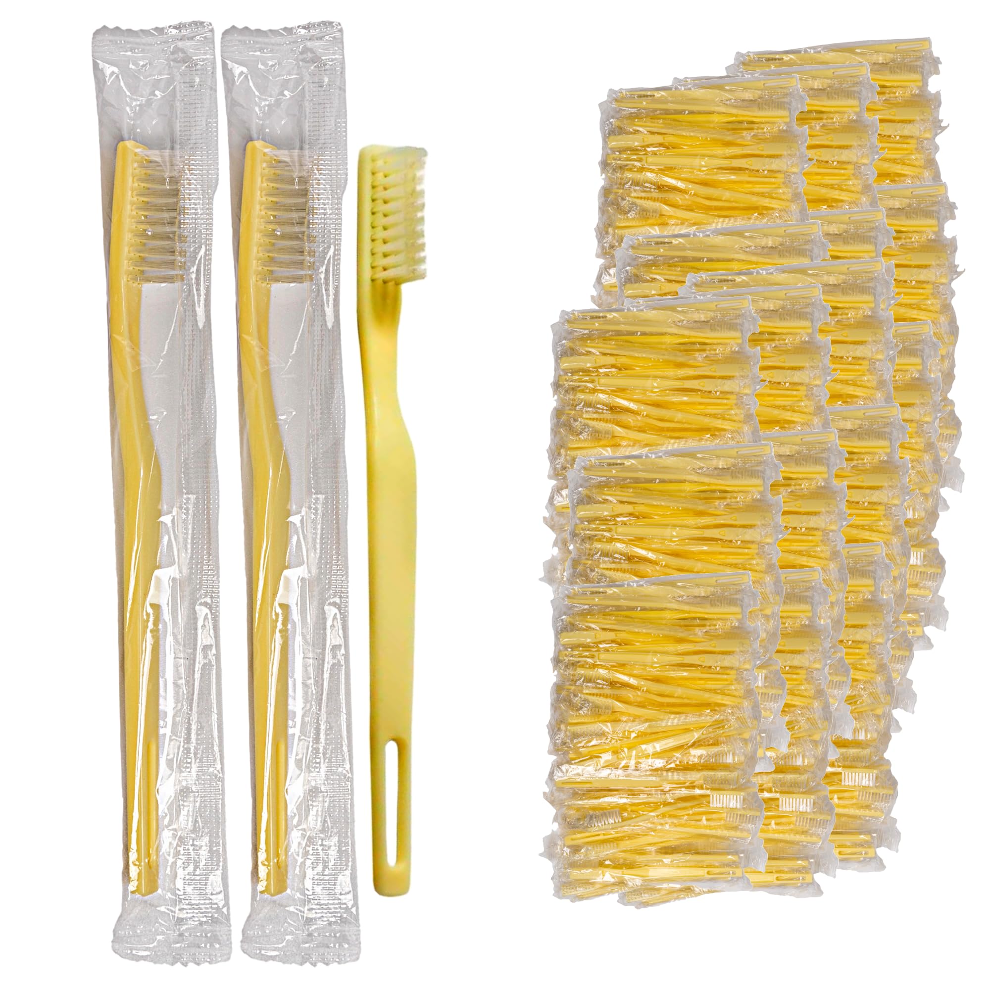 Vakly Individually Wrapped Disposable Toothbrushes - Comfortable Bristle Feel - Great for Travel and Guest Rooms 2880