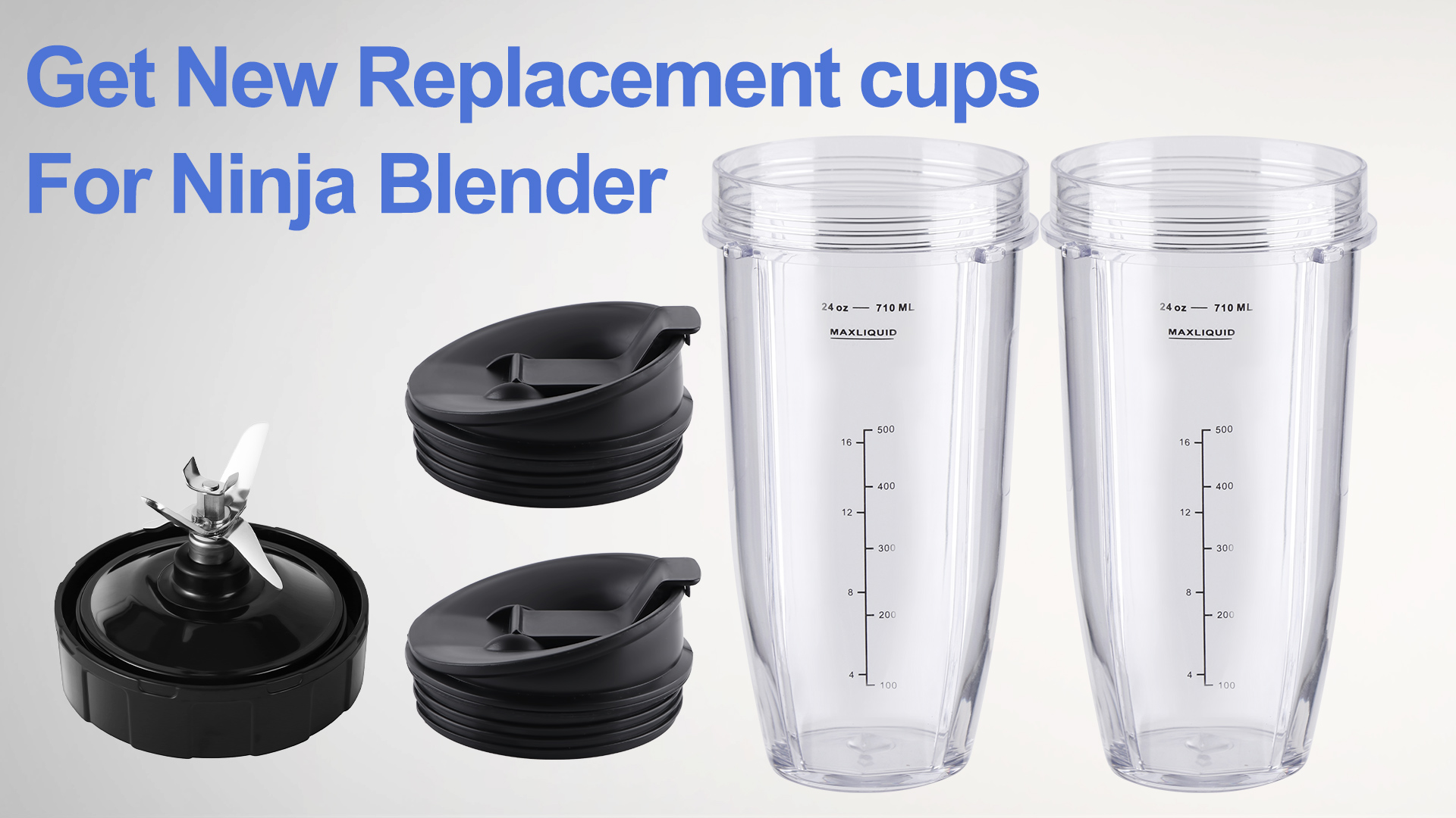 Amazon.com: Ninja Blender Cups Replacement Parts 5-Piece Set